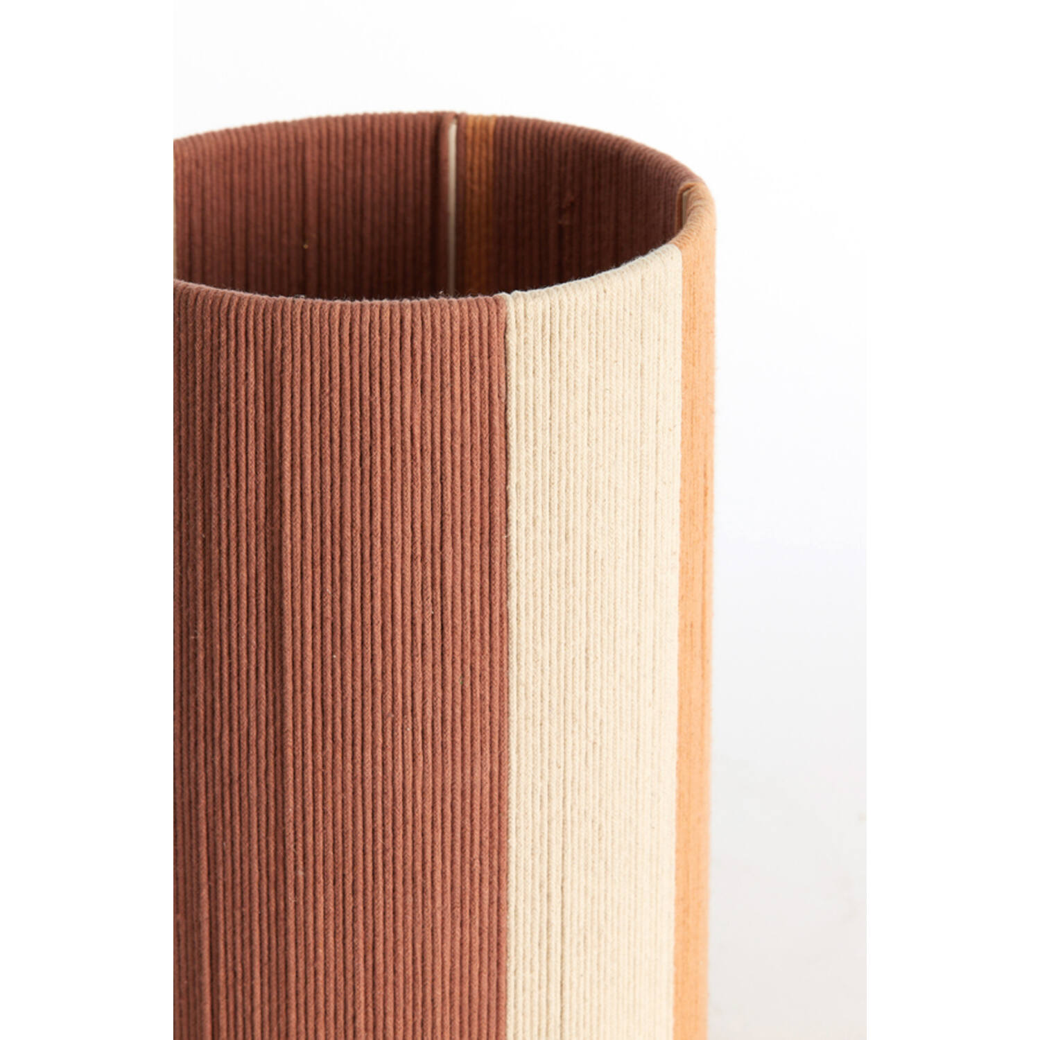 Kap cilinder 25-25-36 cm MEDAN koraal+terra+crème