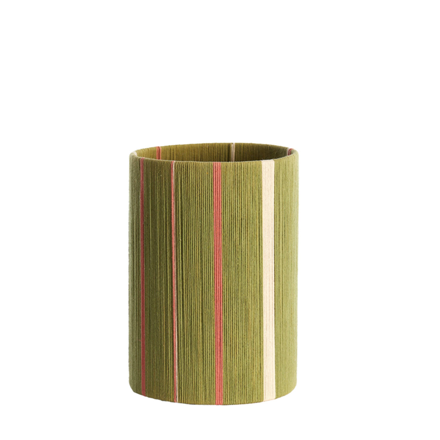 Kap cilinder 25-25-36 cm MEDAN groen+roze+crème