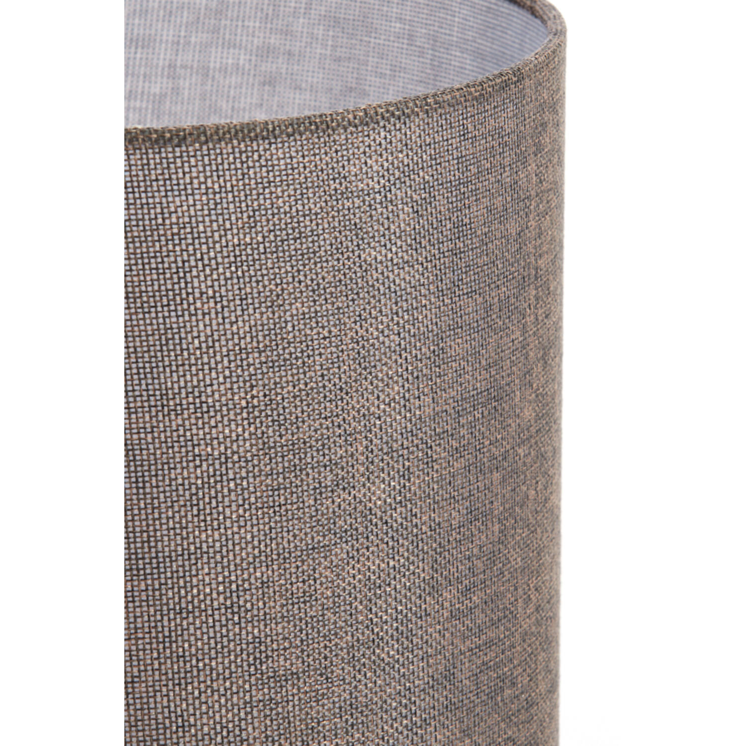 Kap cilinder 25-25-27 cm BRANFO linnen donker bruin