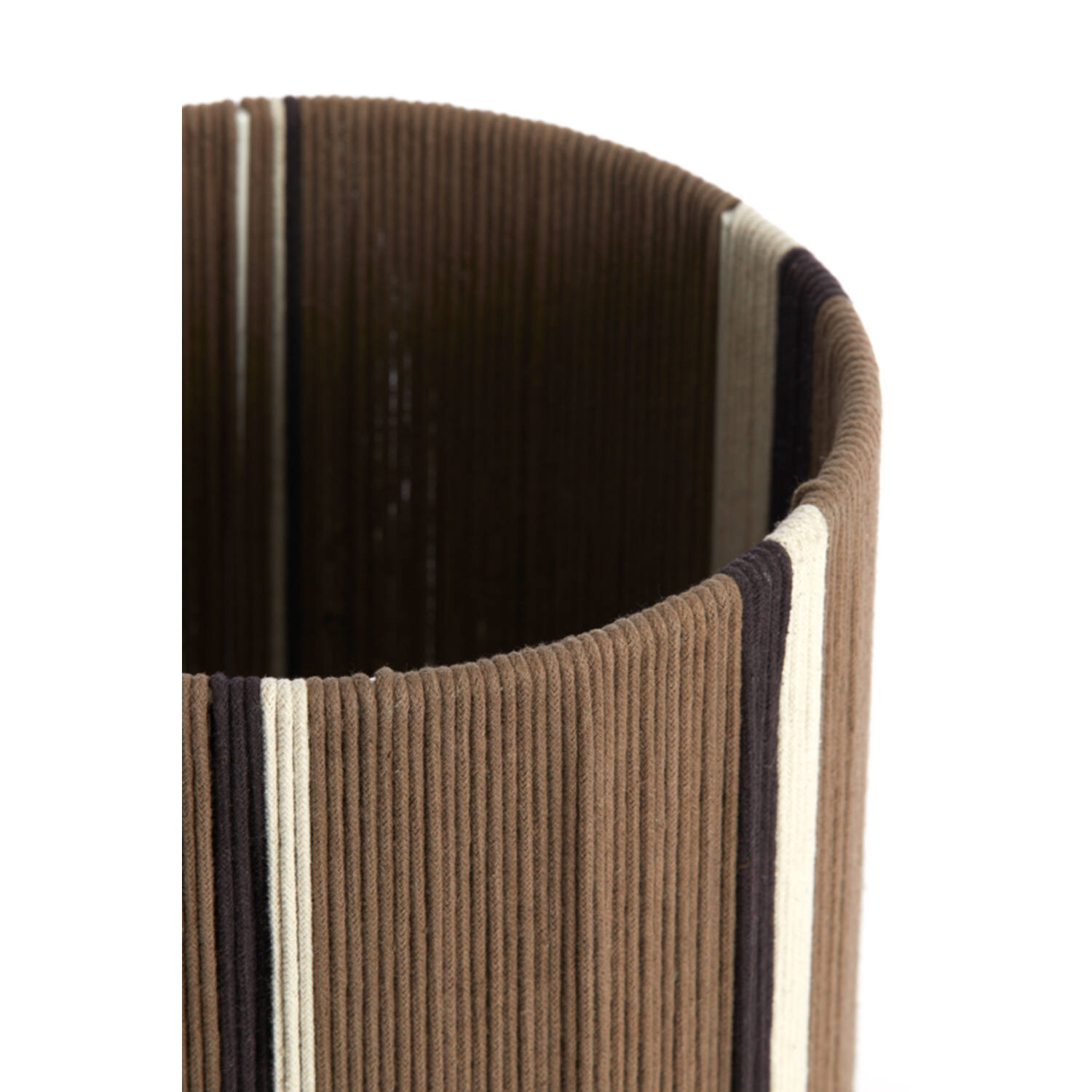 Kap cilinder 25-25-36 cm MEDAN bruin+crème+donker bruin