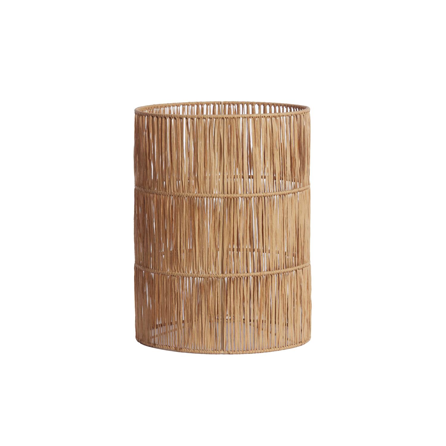 Kap cilinder 25-25-30 cm LANZANO raffia naturel
