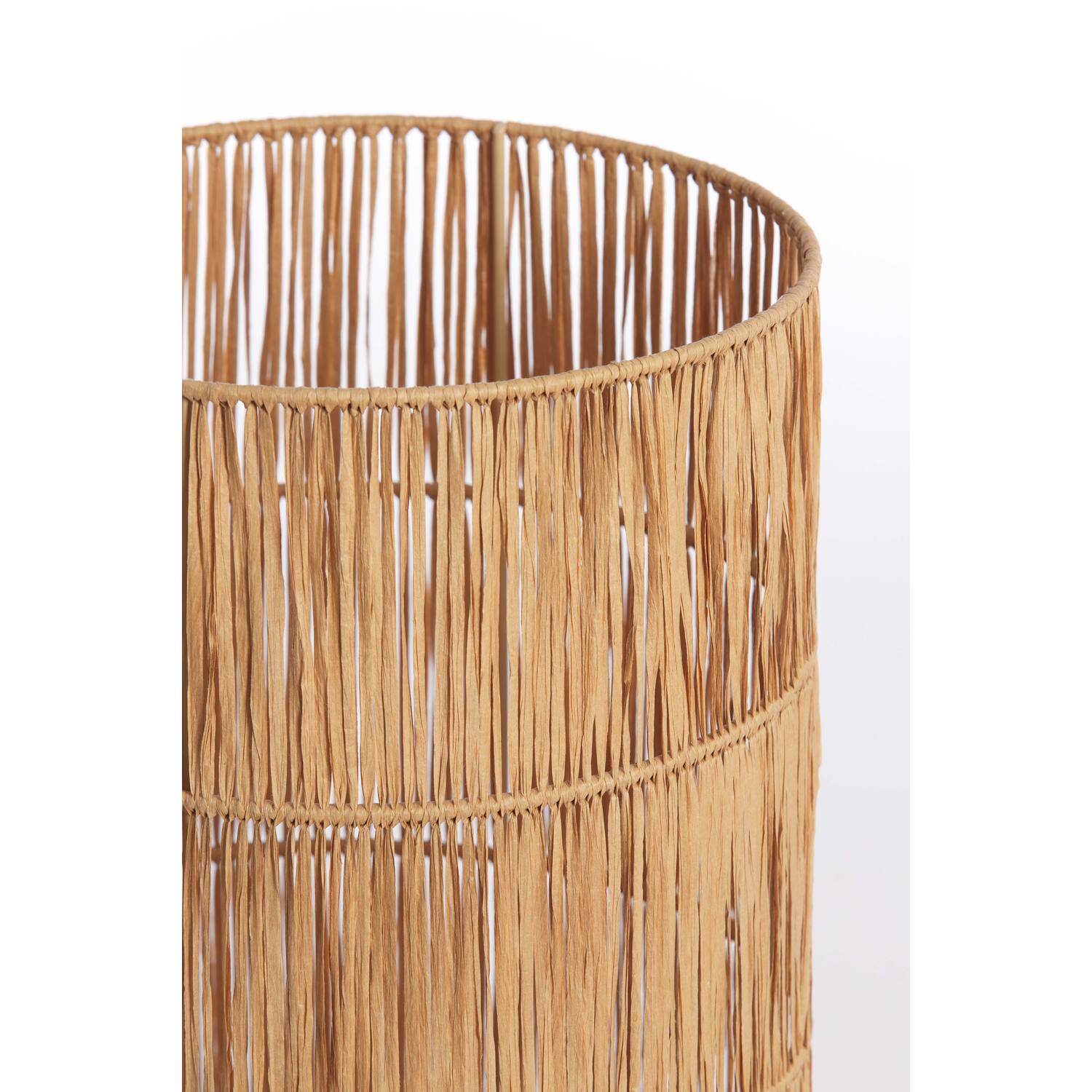 Kap cilinder 25-25-30 cm LANZANO raffia naturel