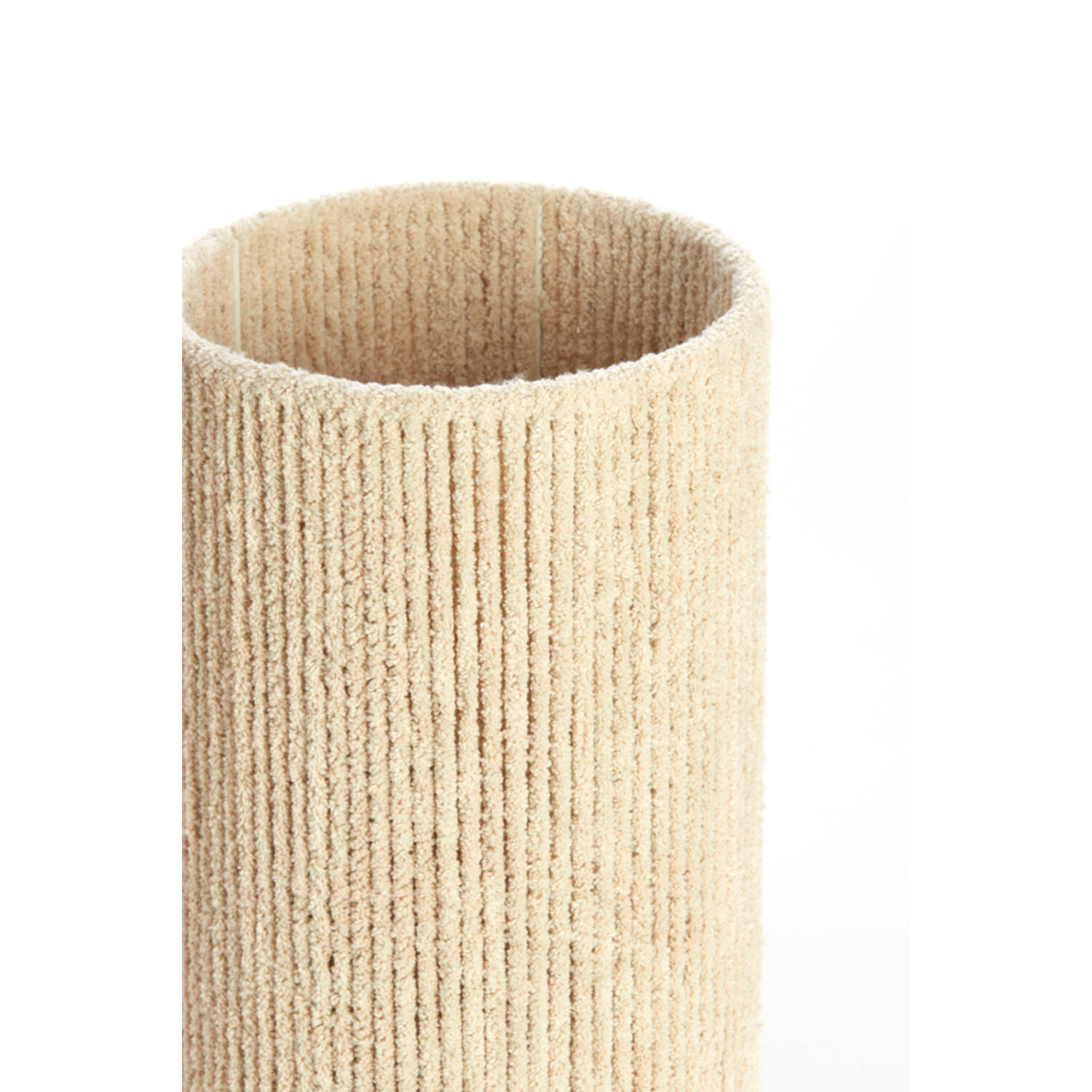 Kap cilinder 25-25-36 cm MEDANA chenille crème