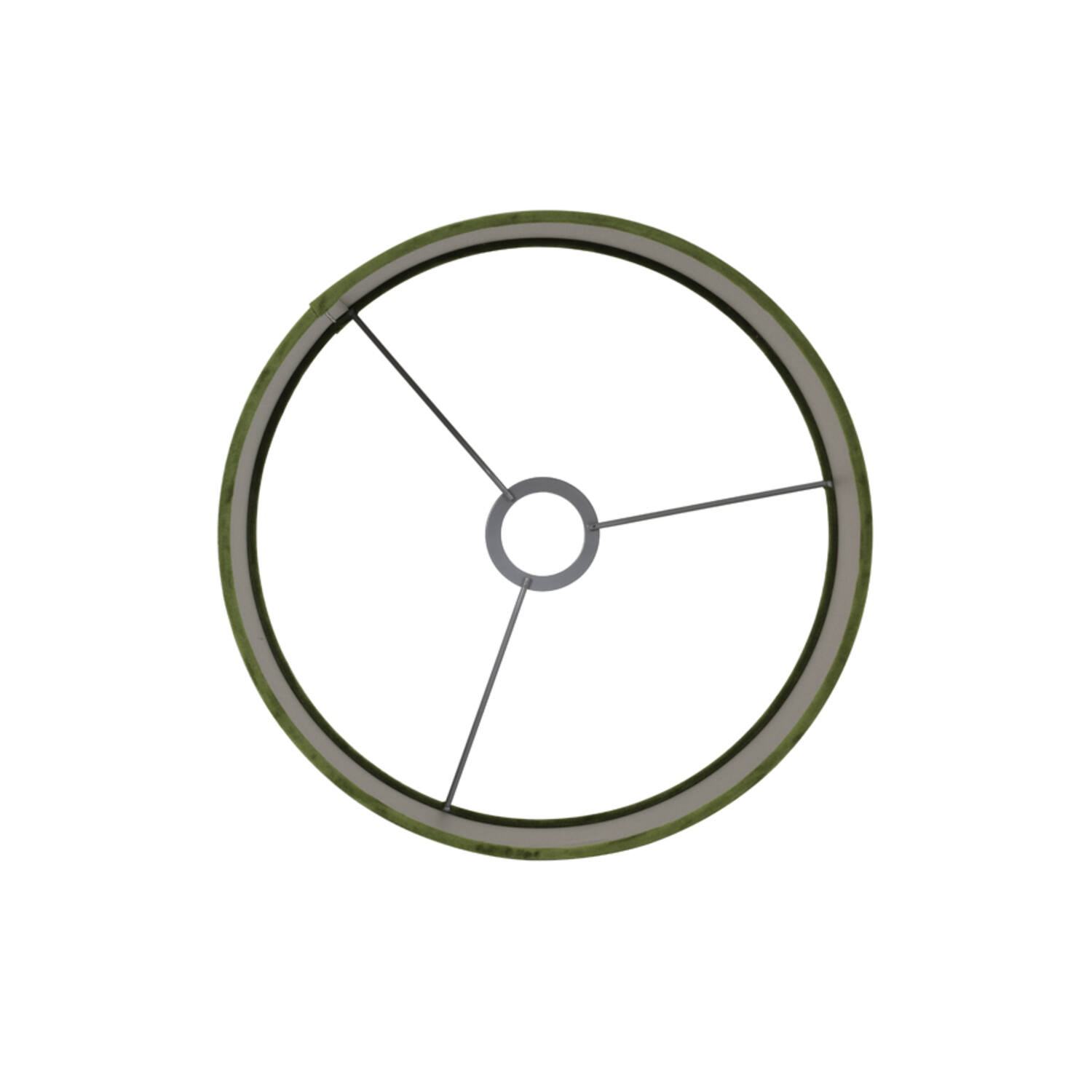Shade cylinder 30-30-21 cm VELOURS olive green