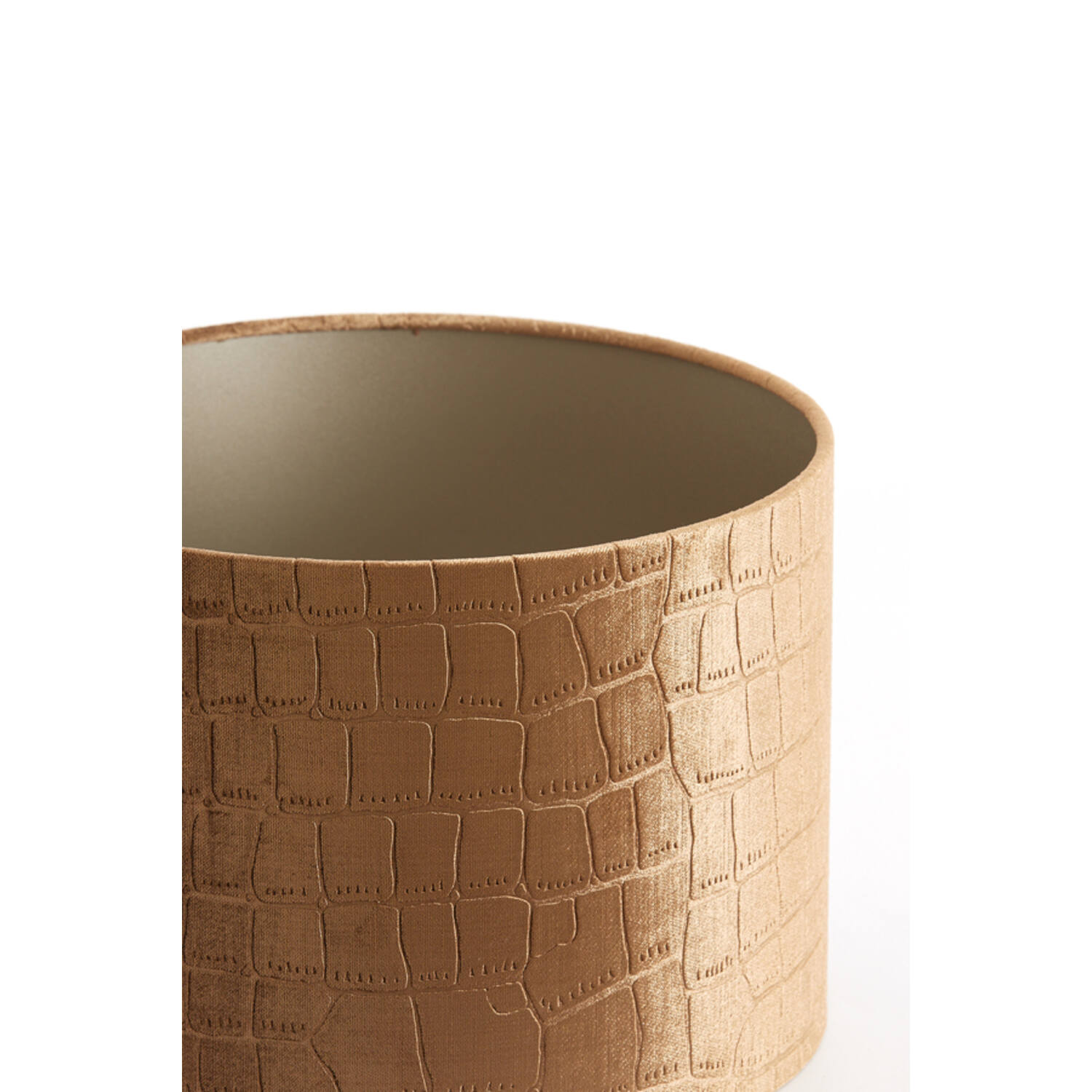 Pantalla de lámpara cilindro 30-30-21 cm PRAYA marrón