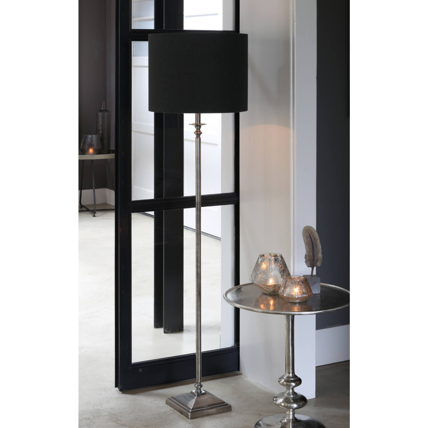 Shade cylinder 40-40-30 cm LIVIGNO anthracite