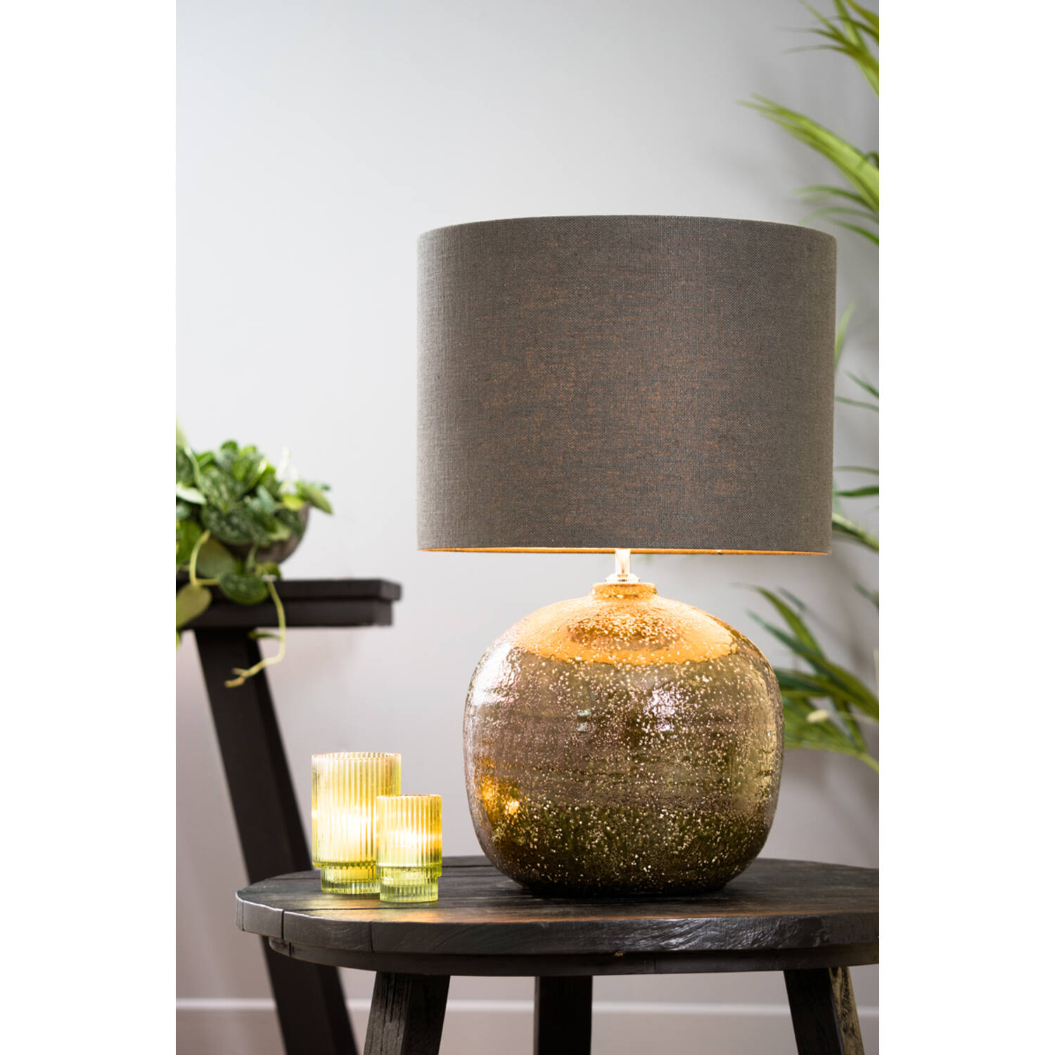Shade cylinder 40-40-30 cm LIVIGNO anthracite