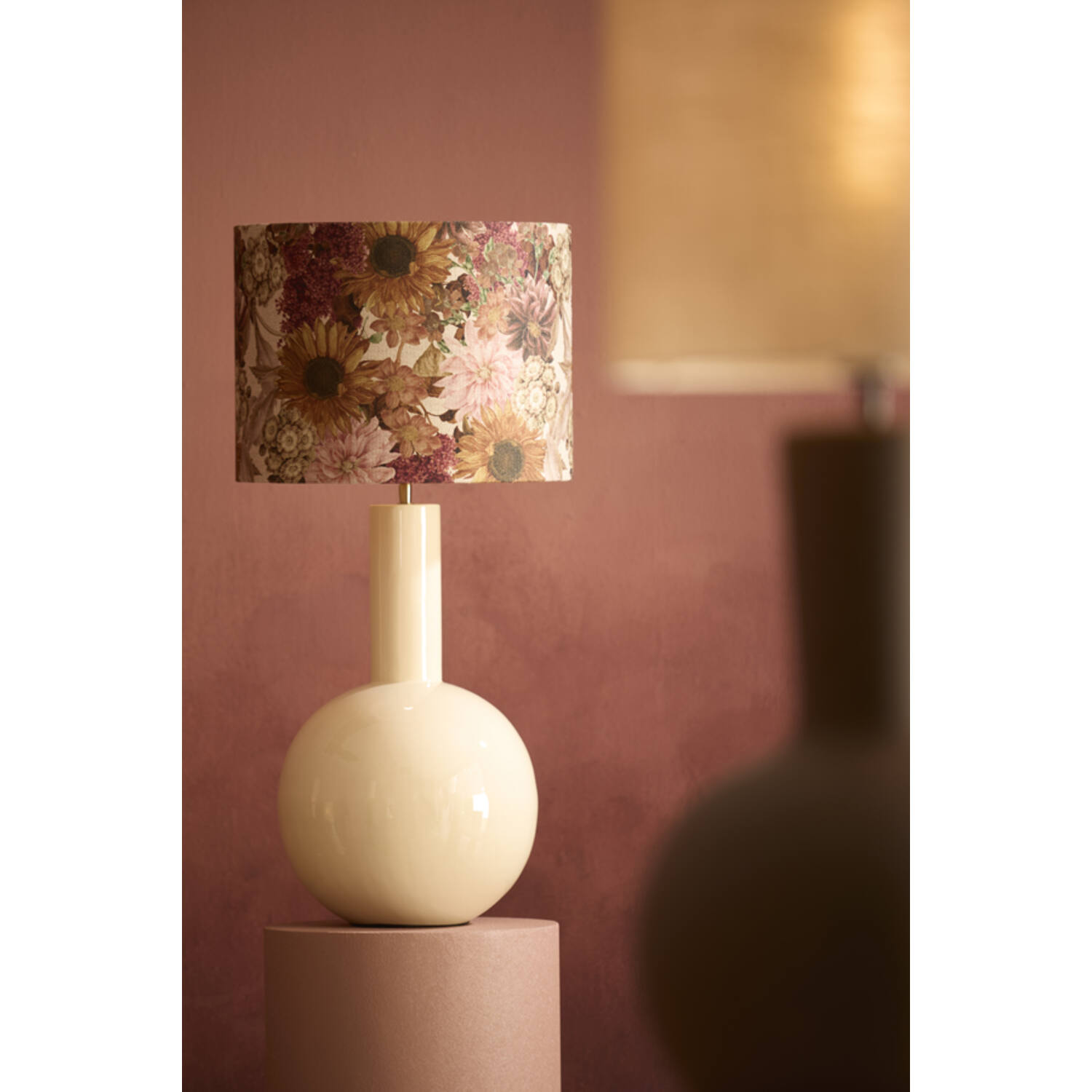 Shade cylinder 40-40-30 cm ROSEWOOD white