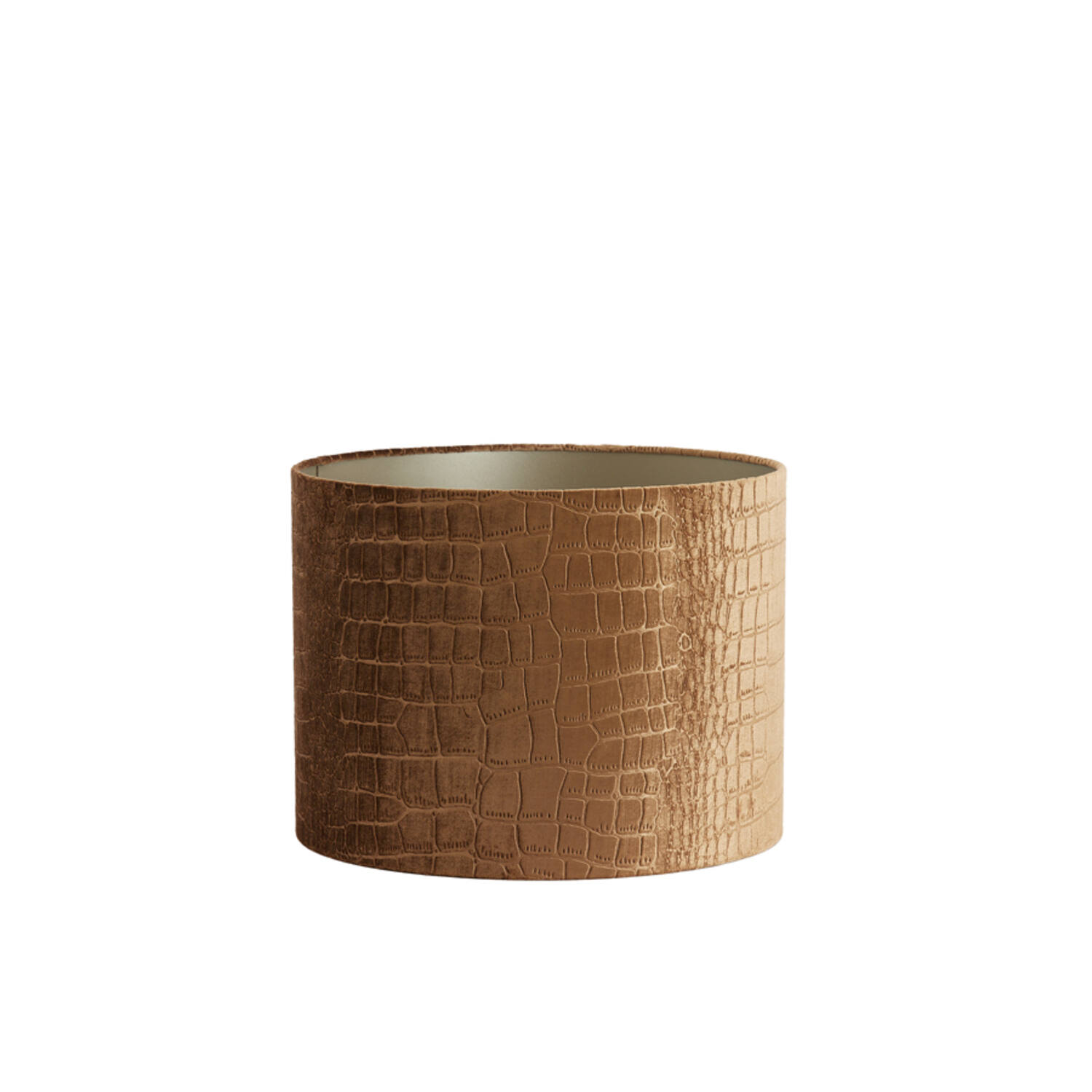 Pantalla de lámpara cilindro 40-40-30 cm PRAYA marrón