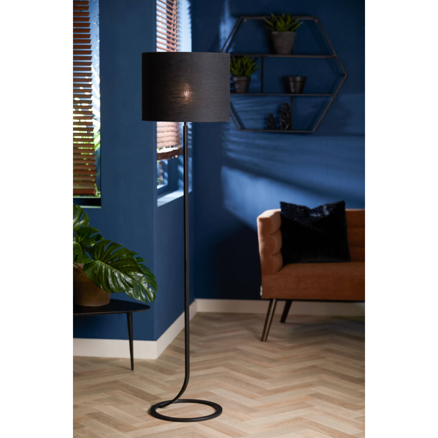 Kap cilinder 40-40-30 cm LIVIGNO zwart