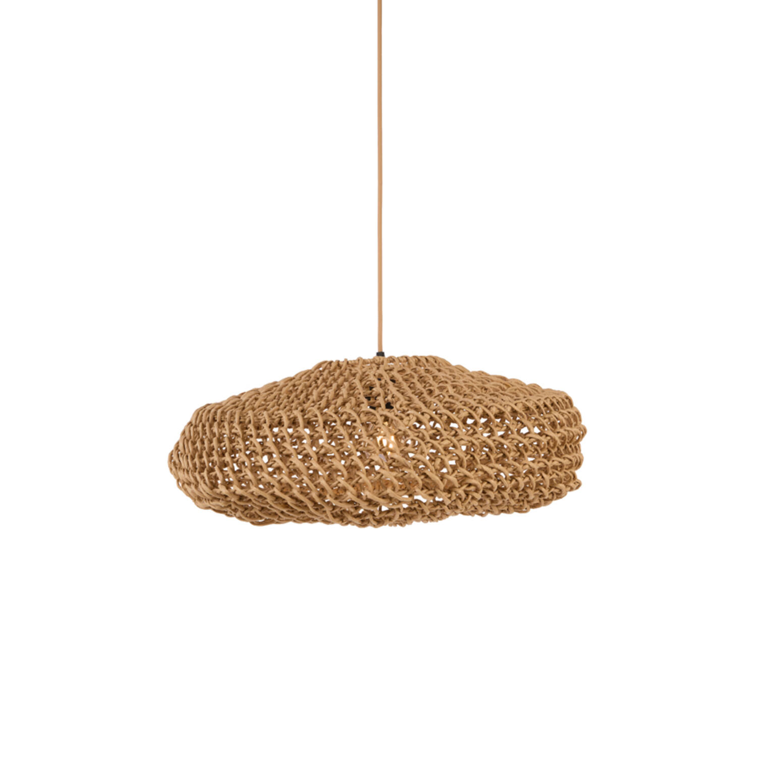 Hanging lamp Ø55x22 cm TWAN light brown