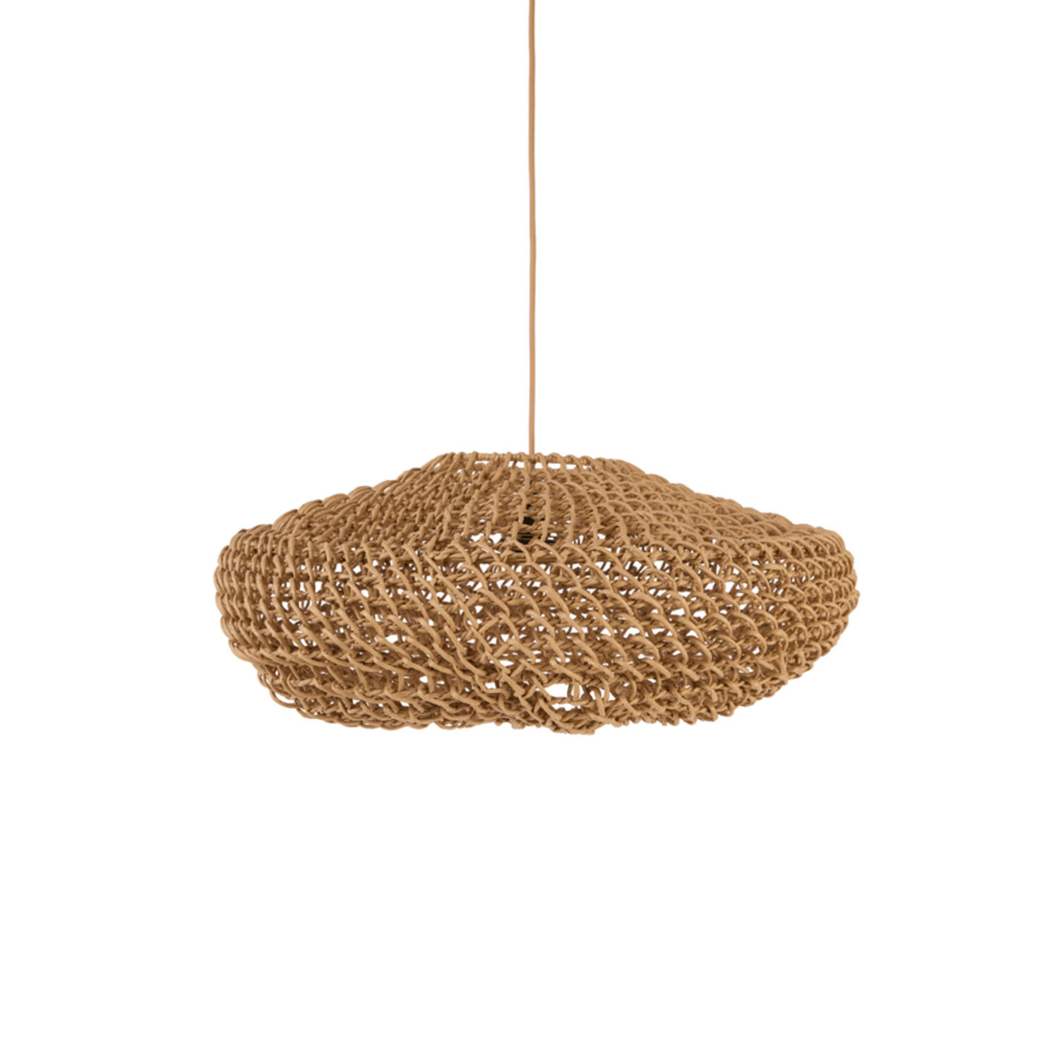 Hanging lamp Ø65x25 cm TWAN light brown