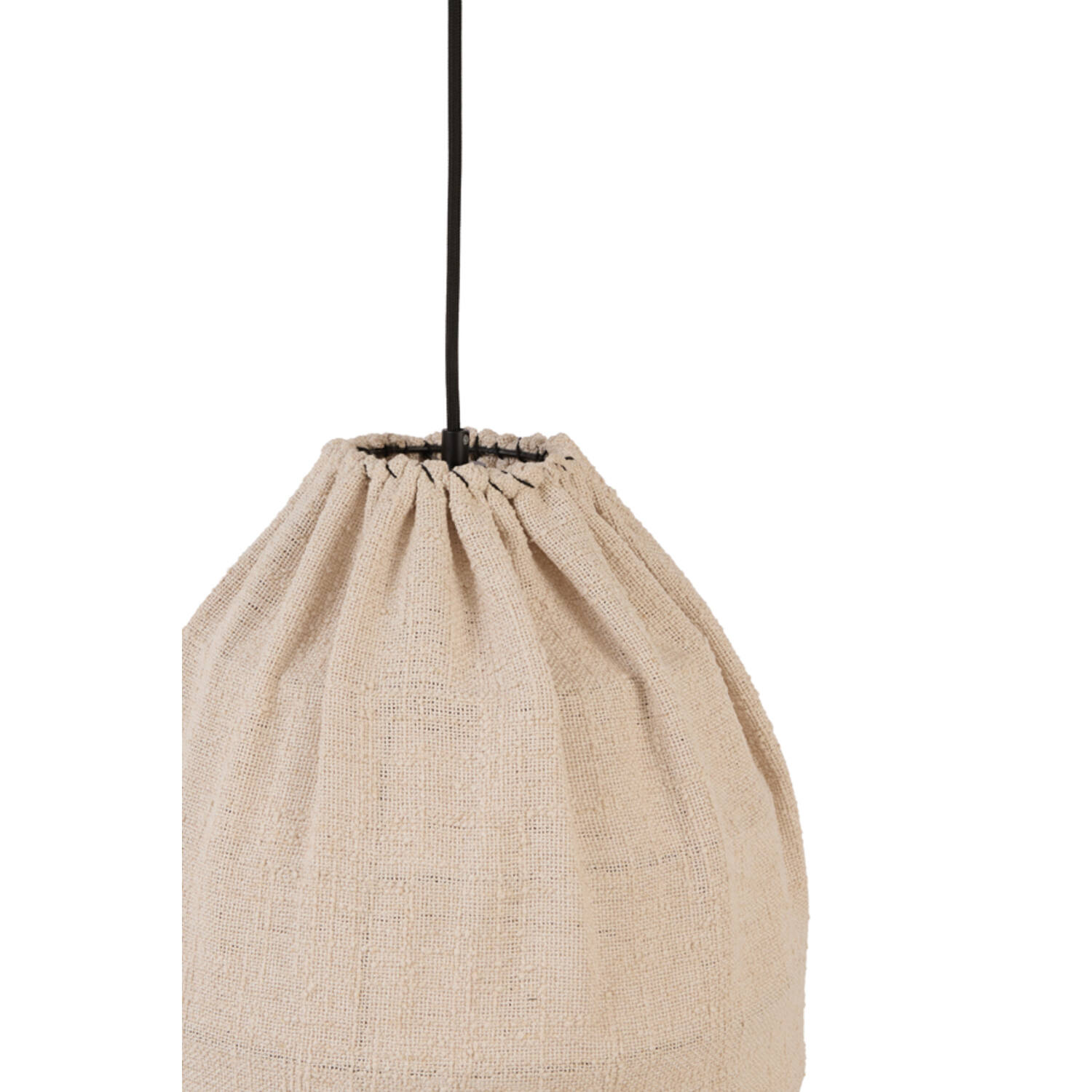 Hanging lamp Ø35x40 cm THIEUX beige+black