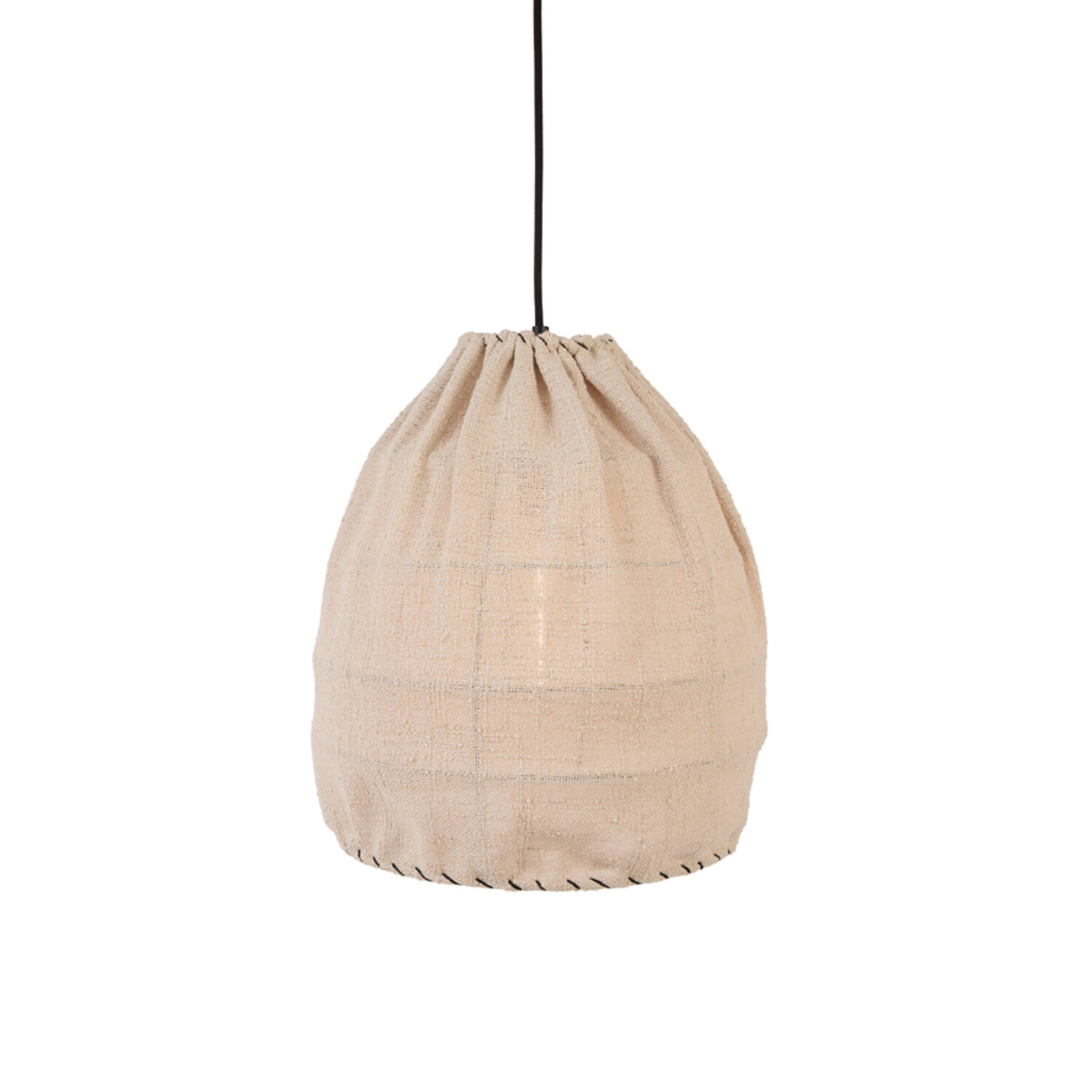 Hanging lamp Ø35x40 cm THIEUX beige+black