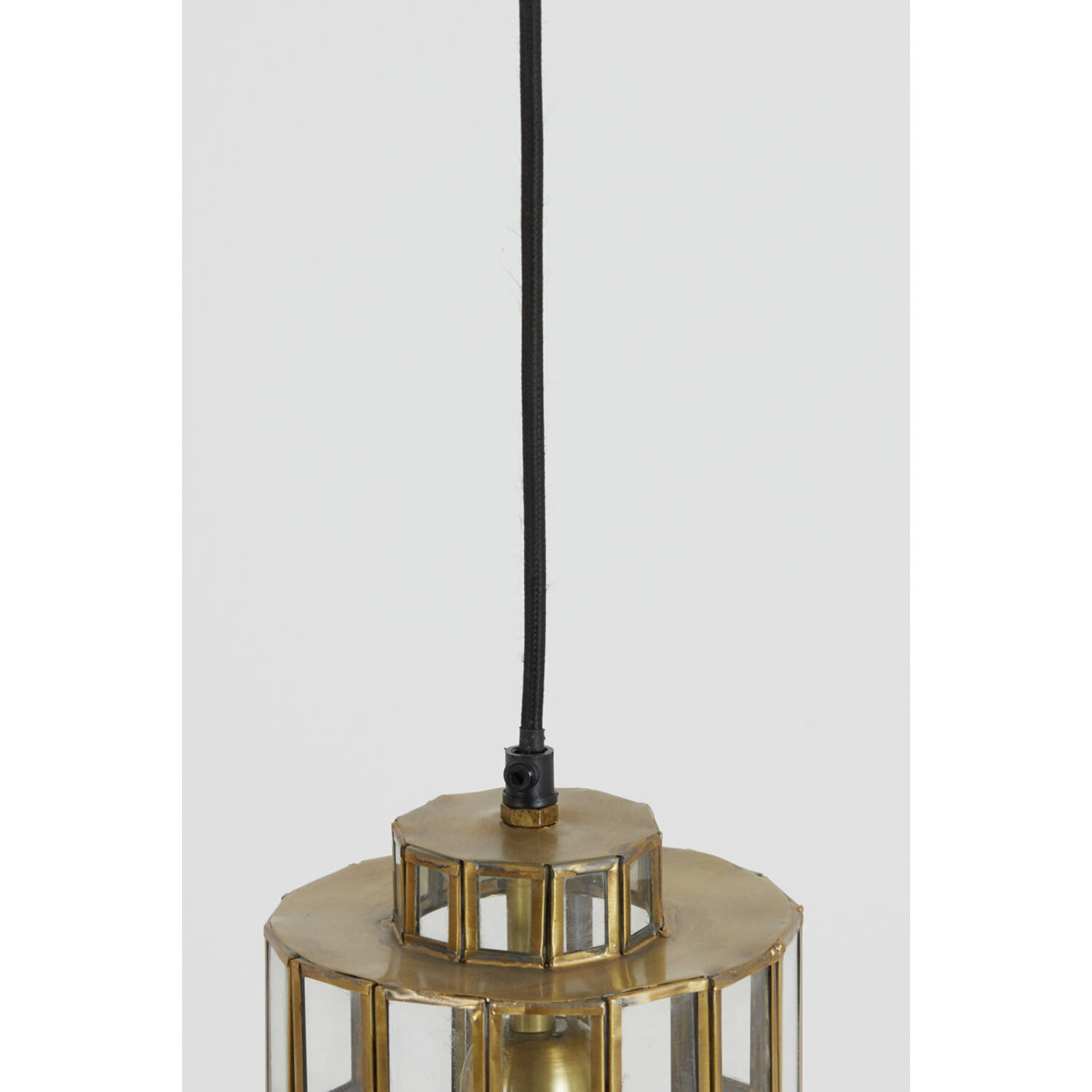 Hanglamp Ø15x31 cm SØSTRENE antiek brons+glas