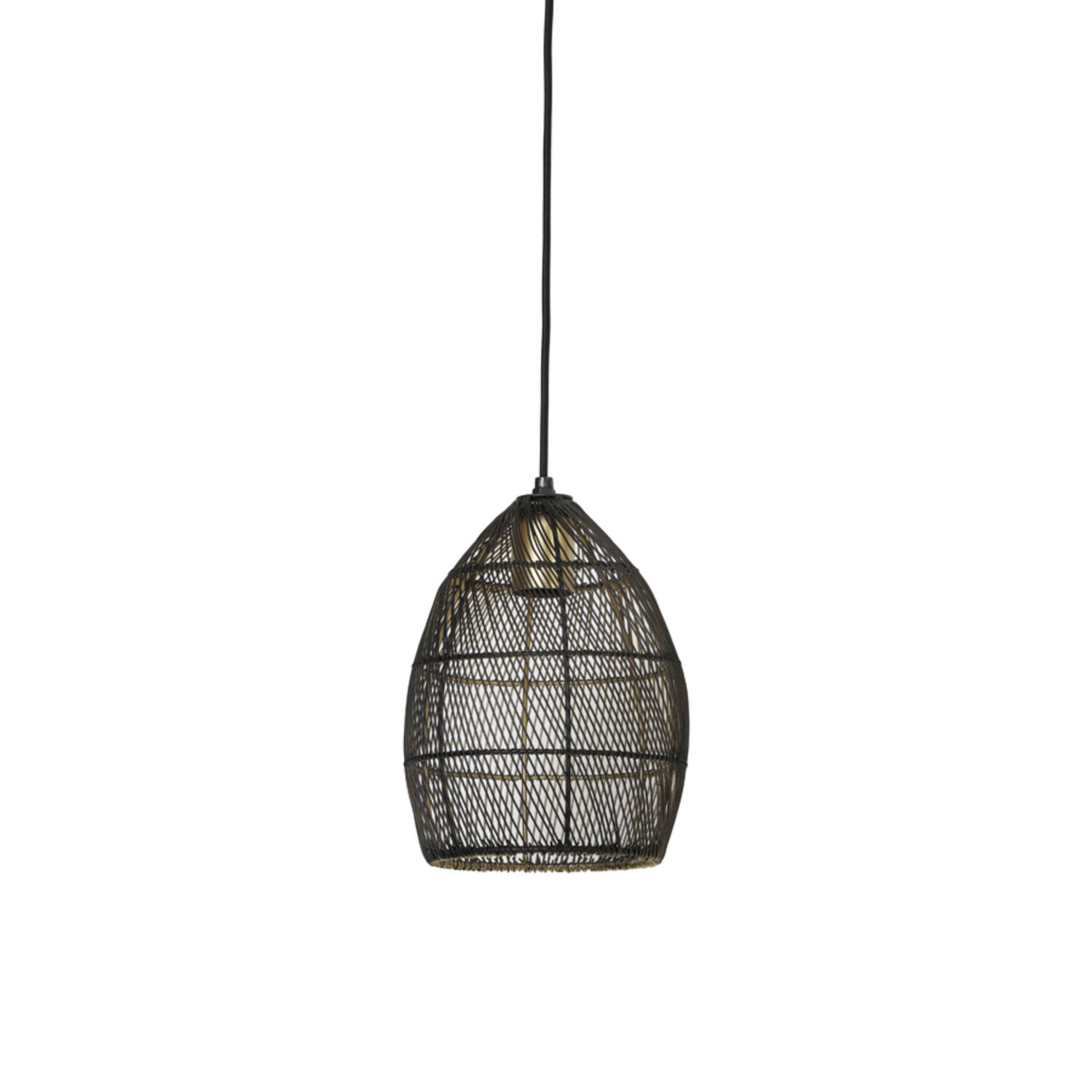 Hanglamp Ø20x25 cm MEYA zwart-goud