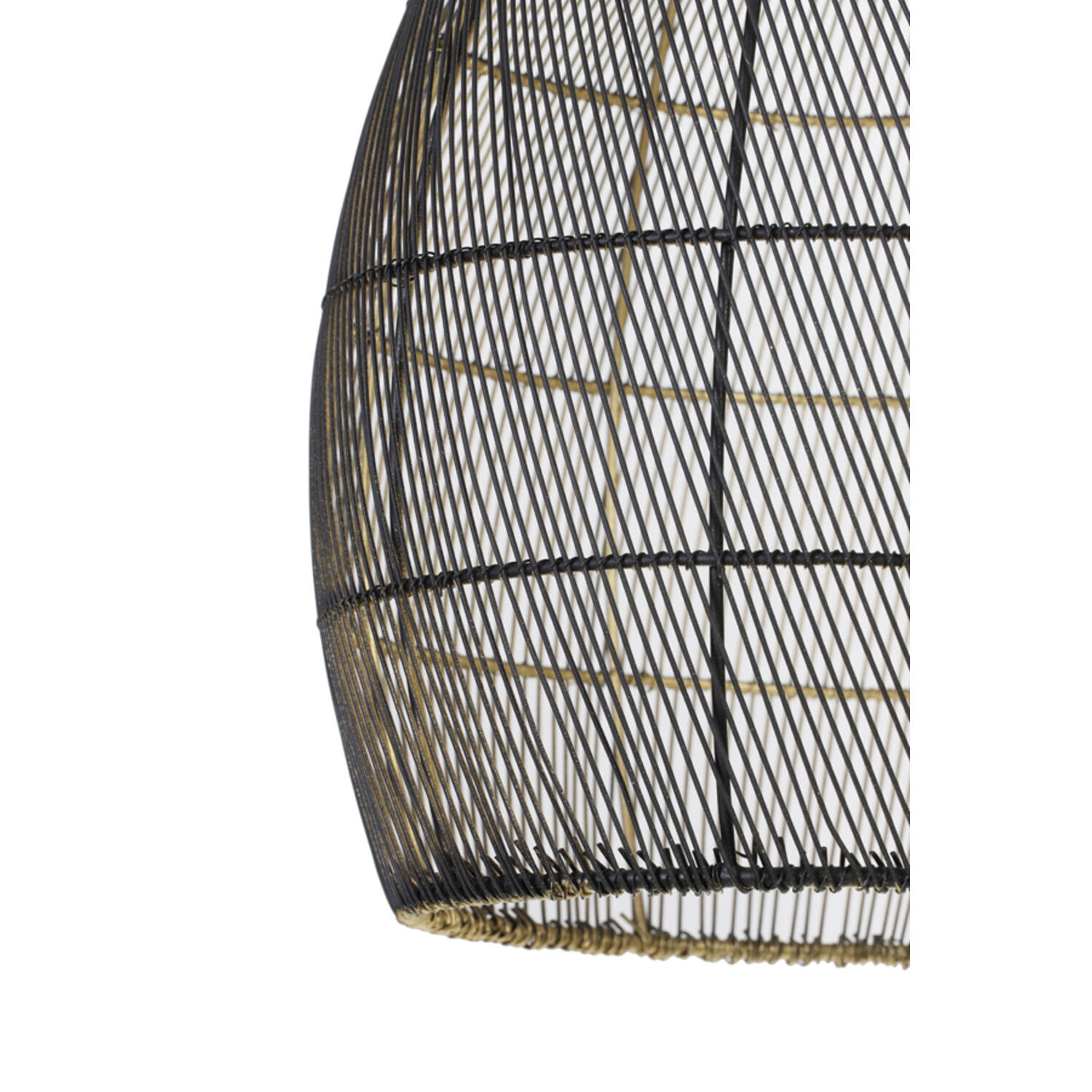 Hanglamp Ø23x31 cm MEYA zwart-goud