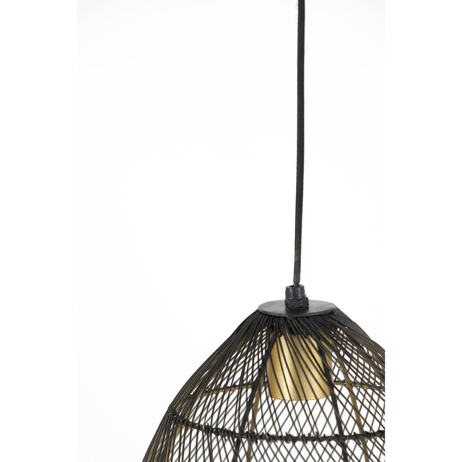 Hanglamp Ø23x31 cm MEYA zwart-goud