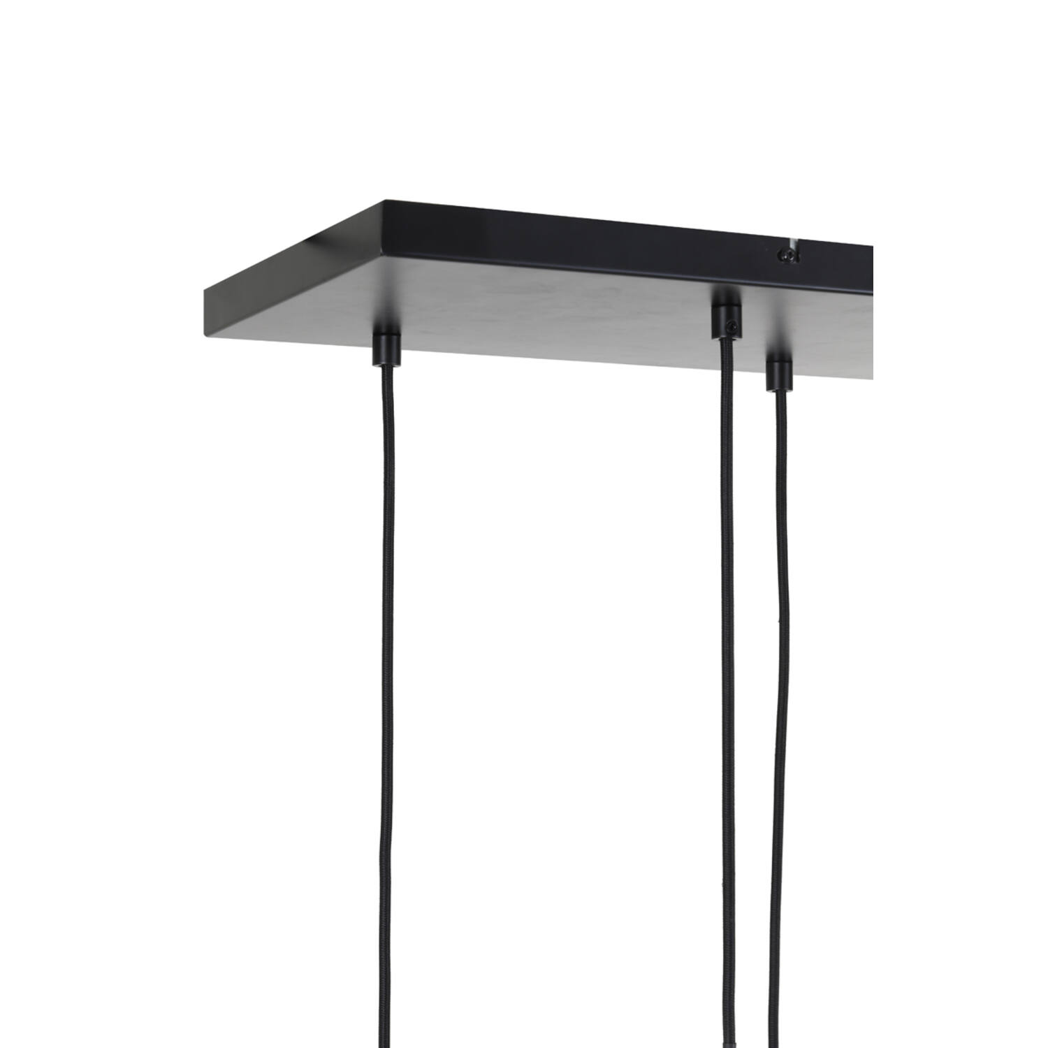 Hanglamp 10L 124x35x60 cm RAKEL antiek brons+smoke