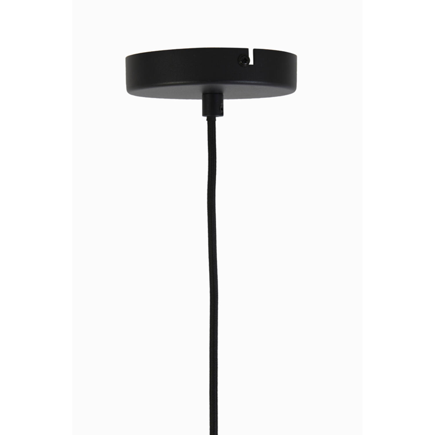 Hanglamp Ø22x52 cm LEKAR zwart+smoke glas