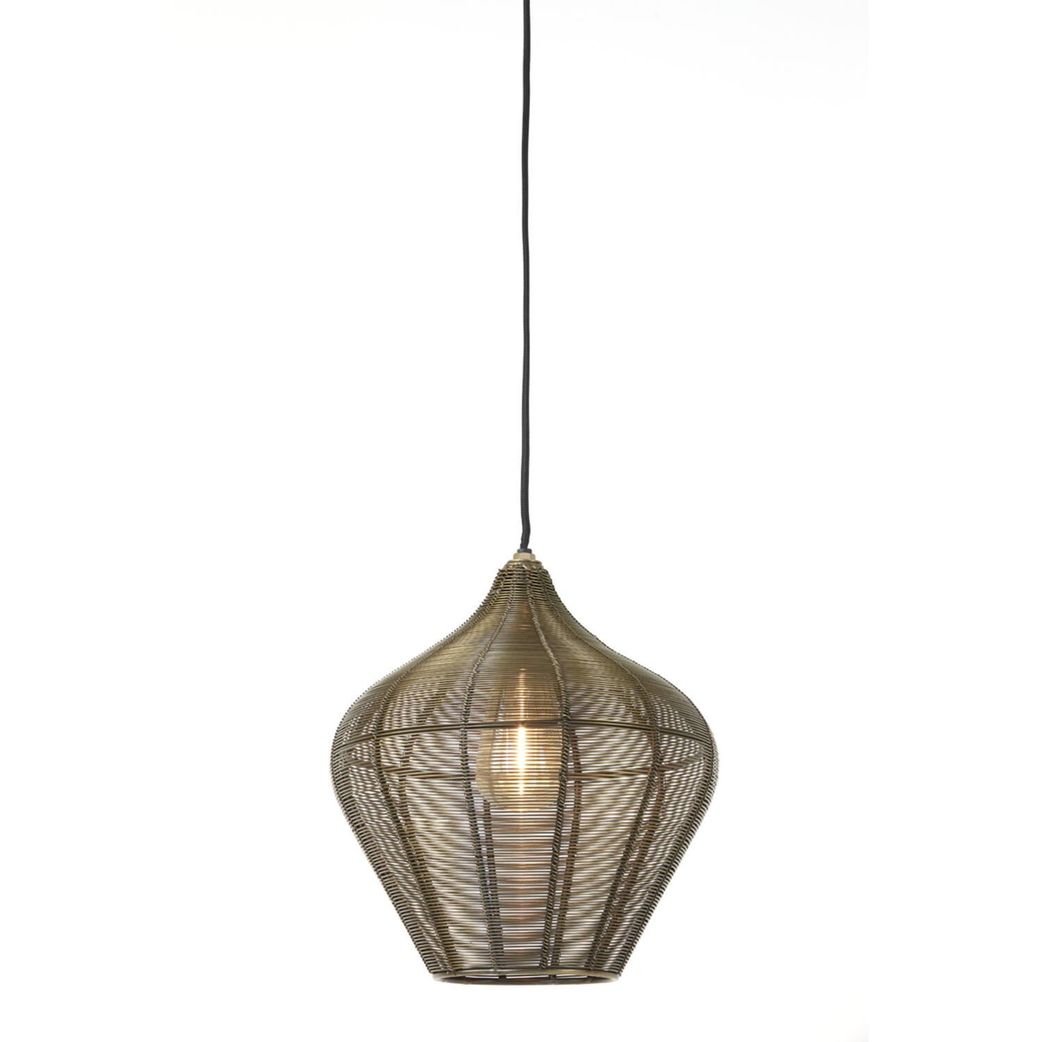Hanging lamp Ø27x29,5 cm ALVARO antique bronze