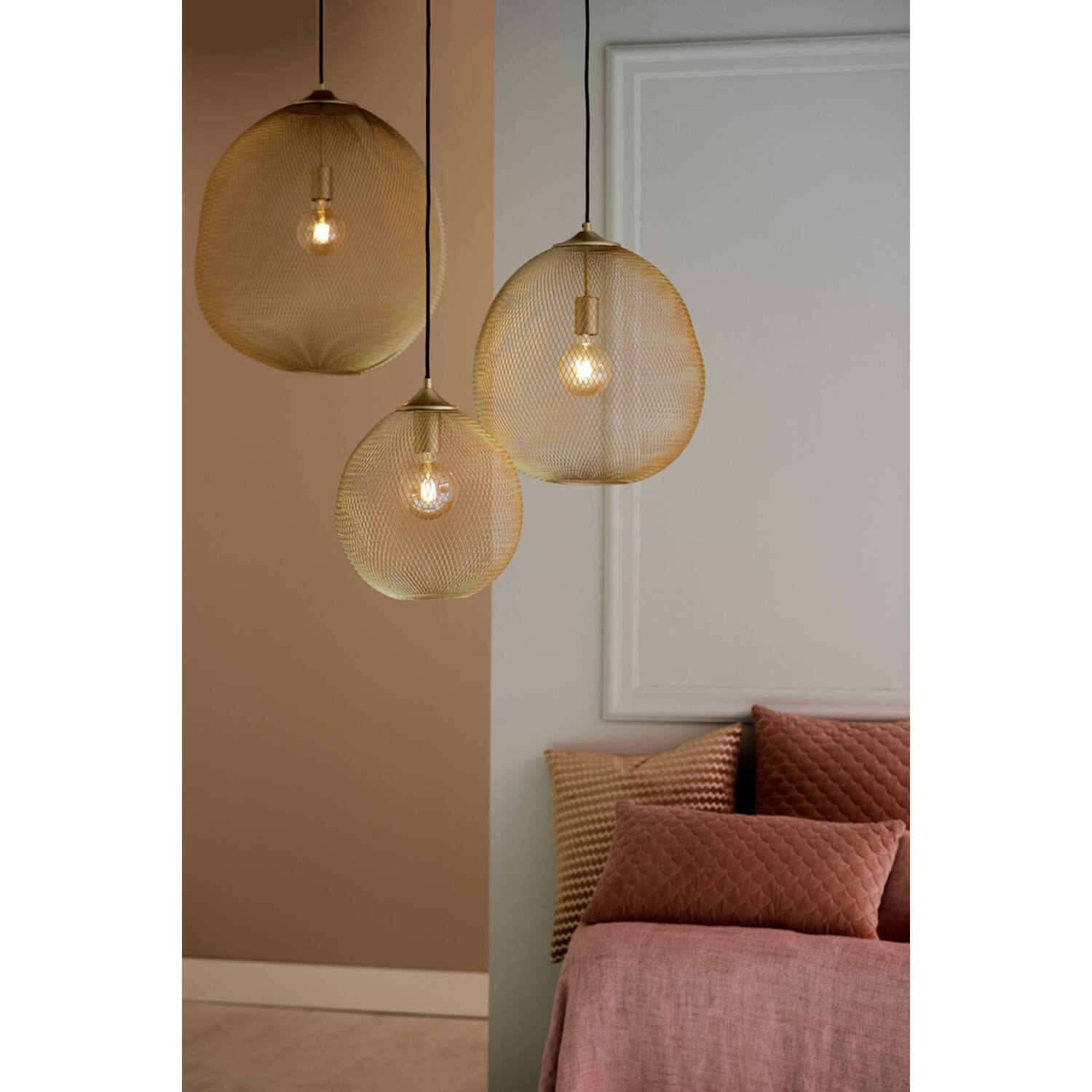 Hanging lamp Ø30x35 cm MOROC gold