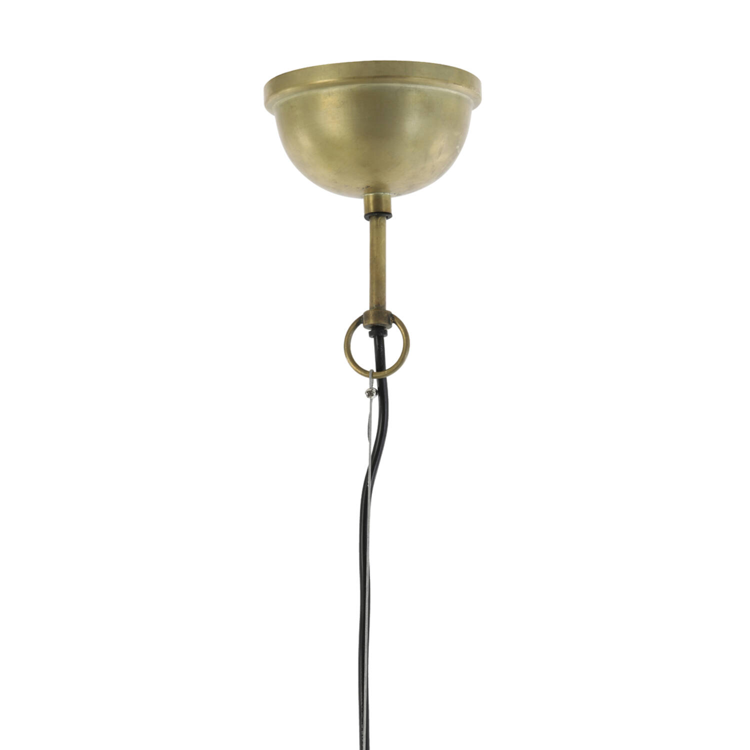 Hanging lamp Ø45x43 cm GULARO wood brown+bronze