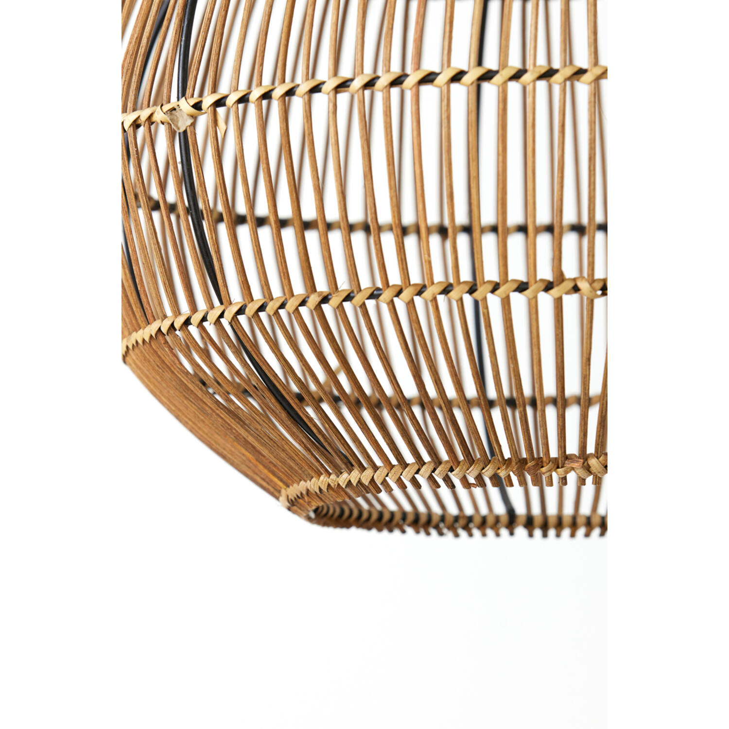 Hanglamp Ø40x41,5 cm PACINO rotan donker bruin
