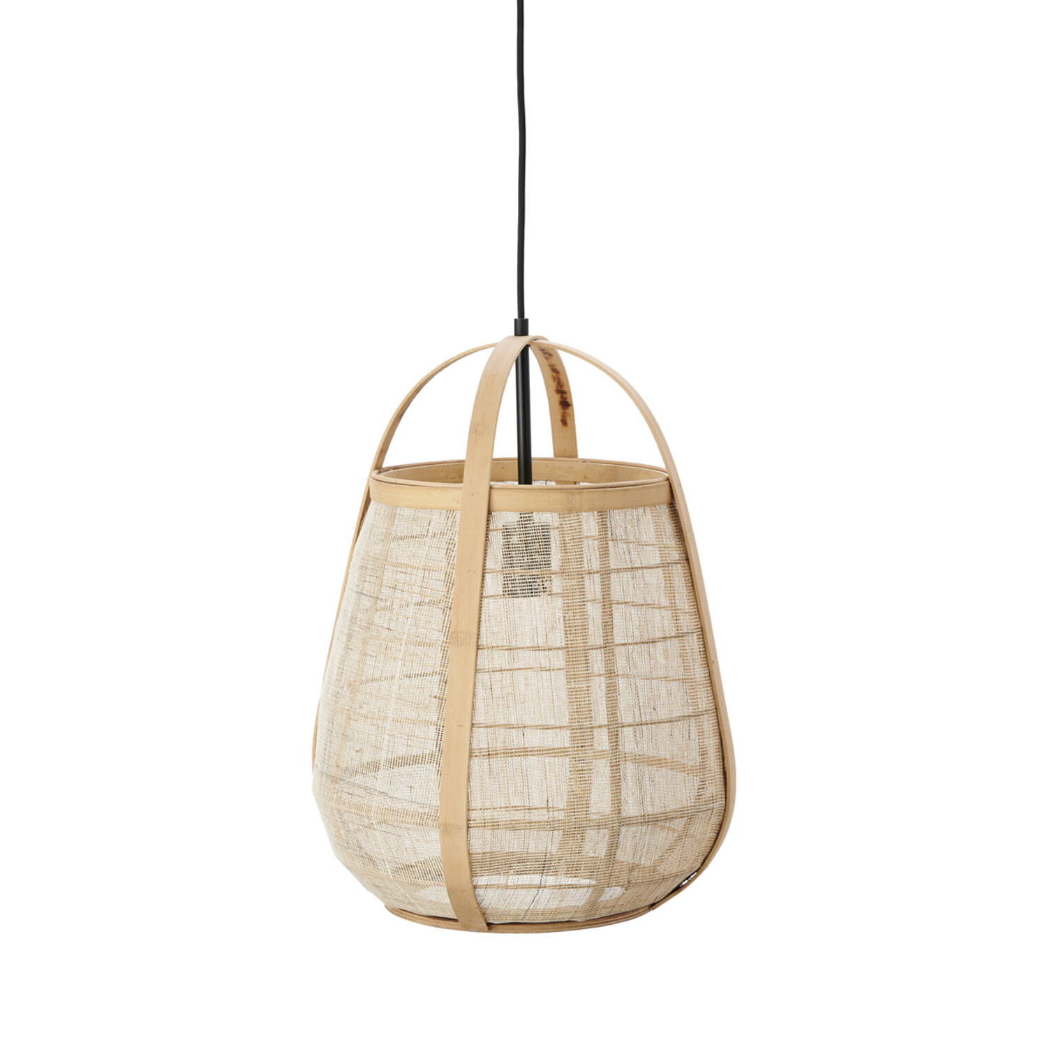 Hanglamp Ø38x50 cm JACINTO naturel
