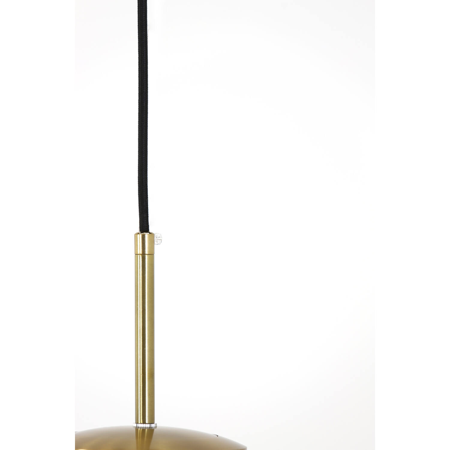 Hanging lamp Ø30 cm MAGDALA glass light grey+gold