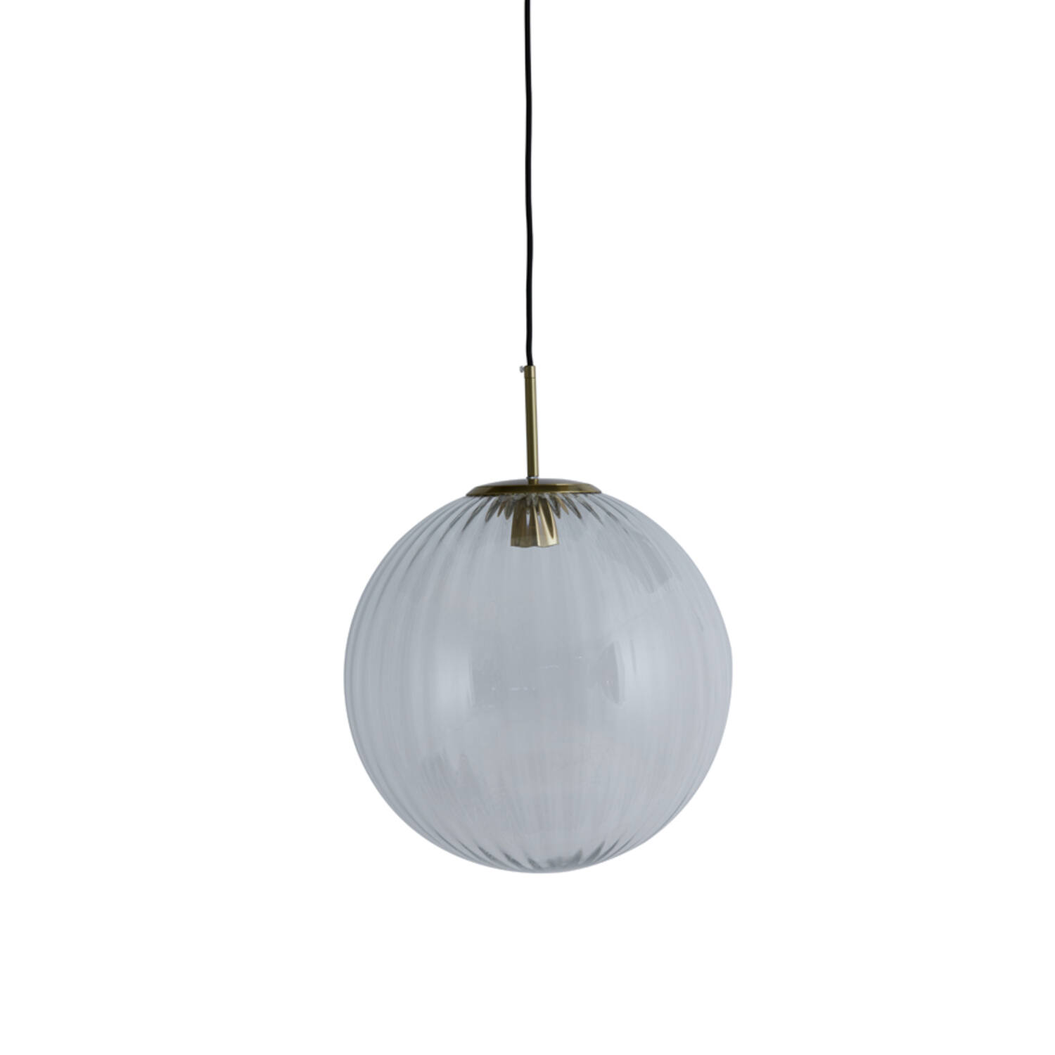 Hanglamp Ø40 cm MAGDALA glas licht grijs+goud