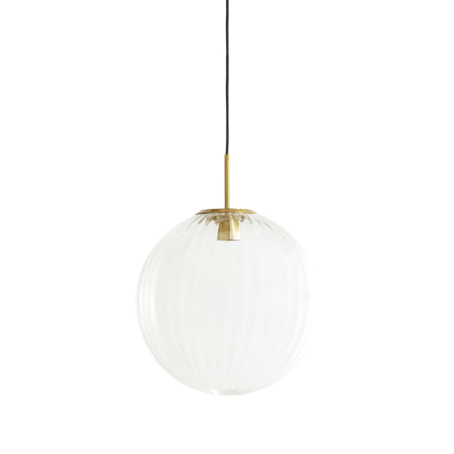 Hanglamp Ø40 cm MAGDALA glas helder+goud