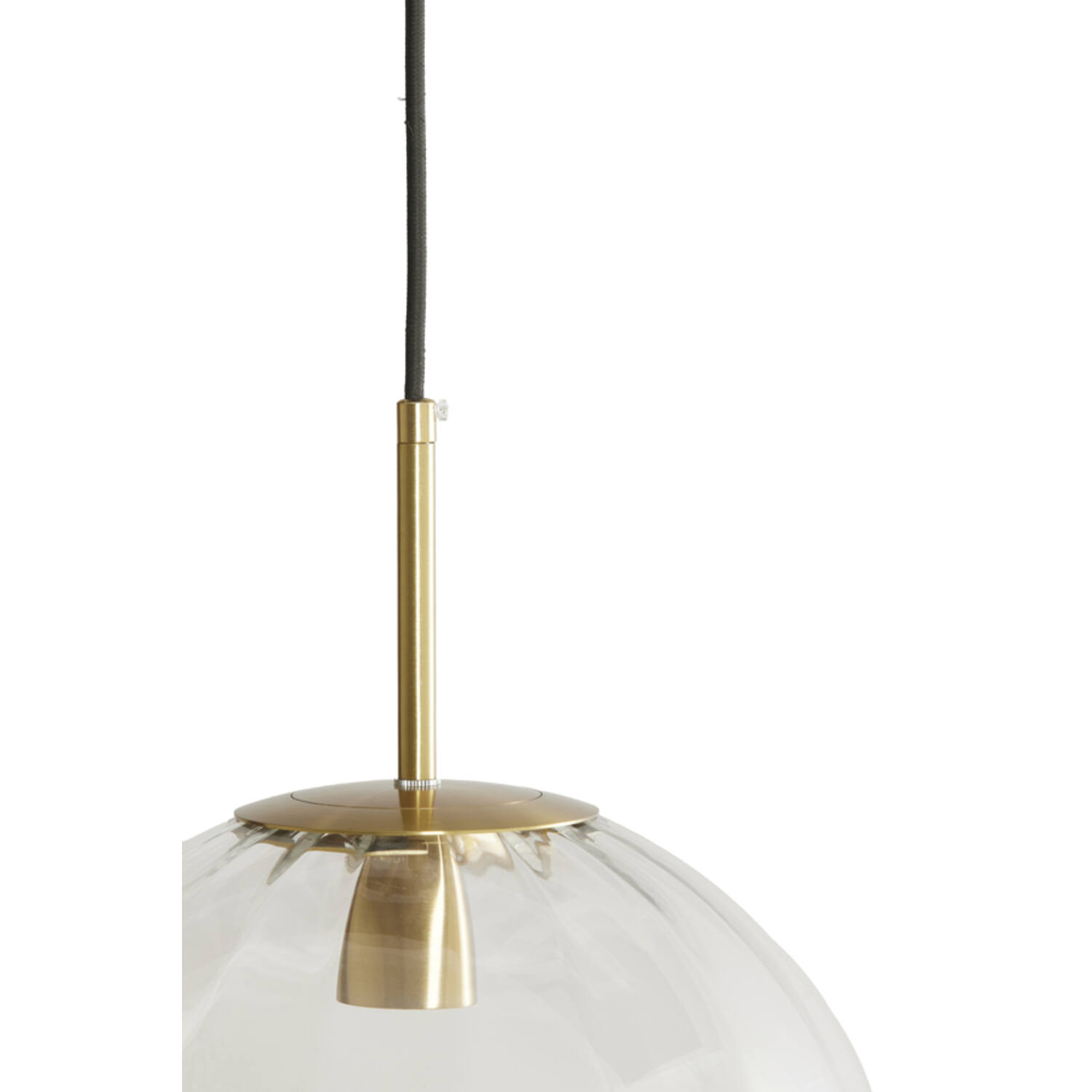 Hanglamp Ø40 cm MAGDALA glas helder+goud