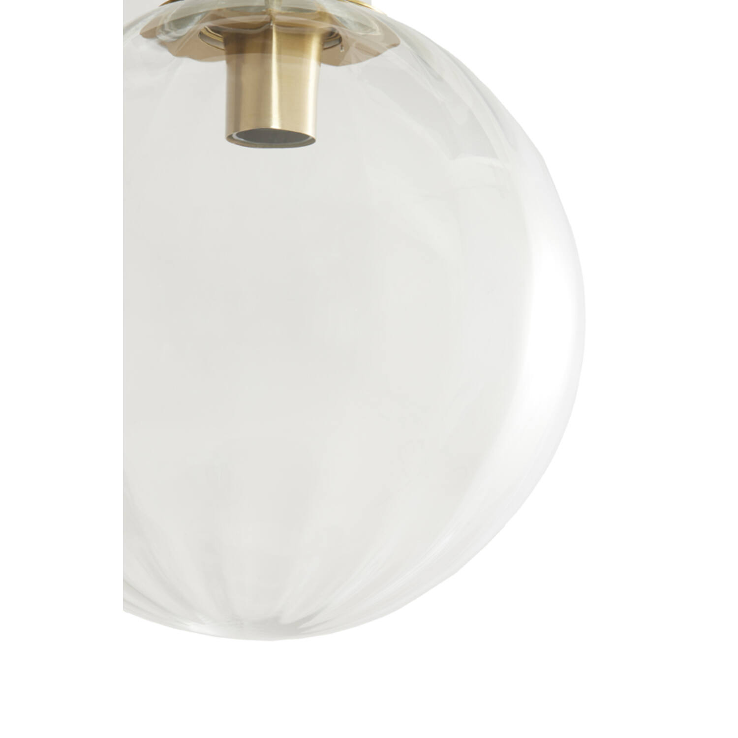 Hanglamp Ø40 cm MAGDALA glas helder+goud