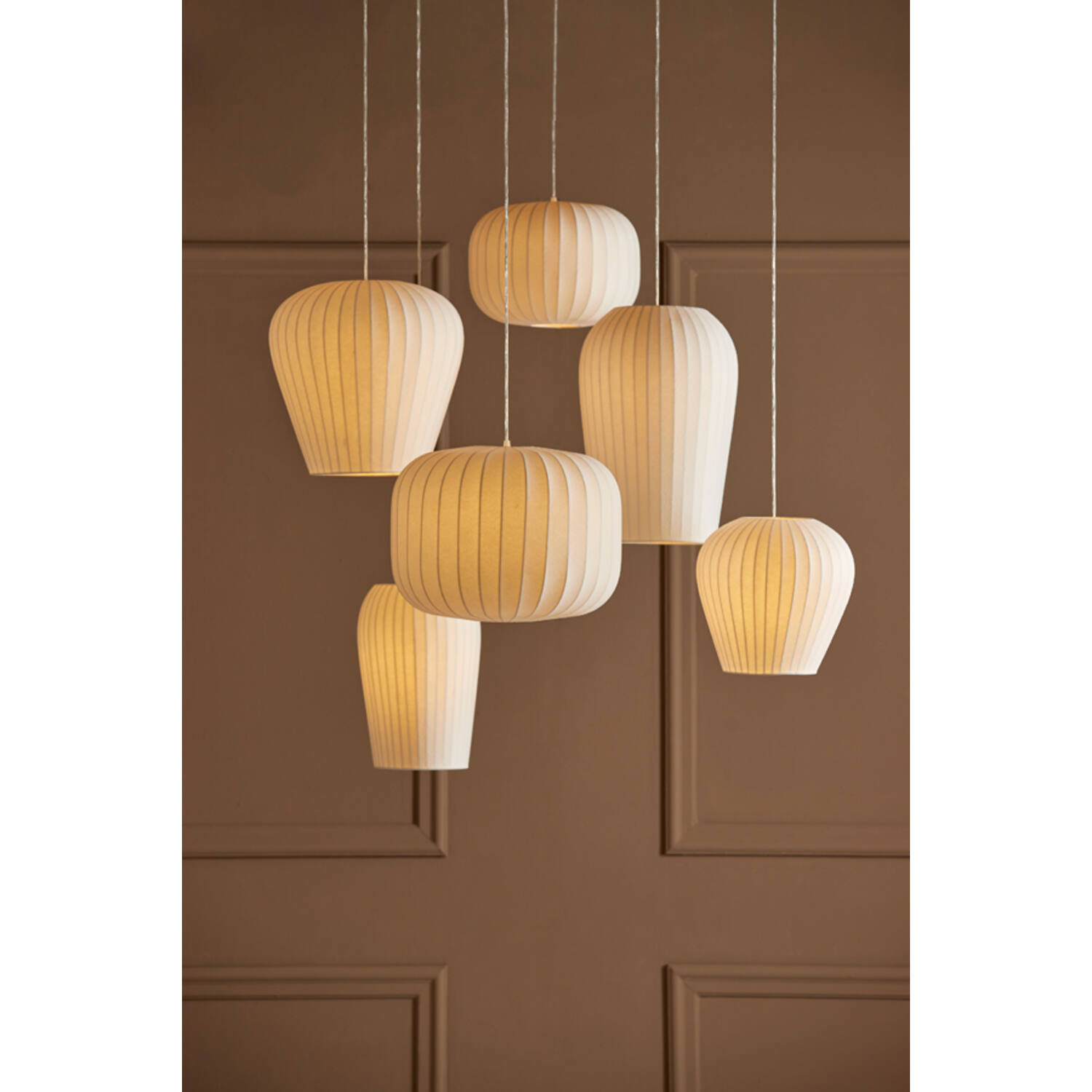 Hanging lamp Ø37,5x37,5 cm XELA white