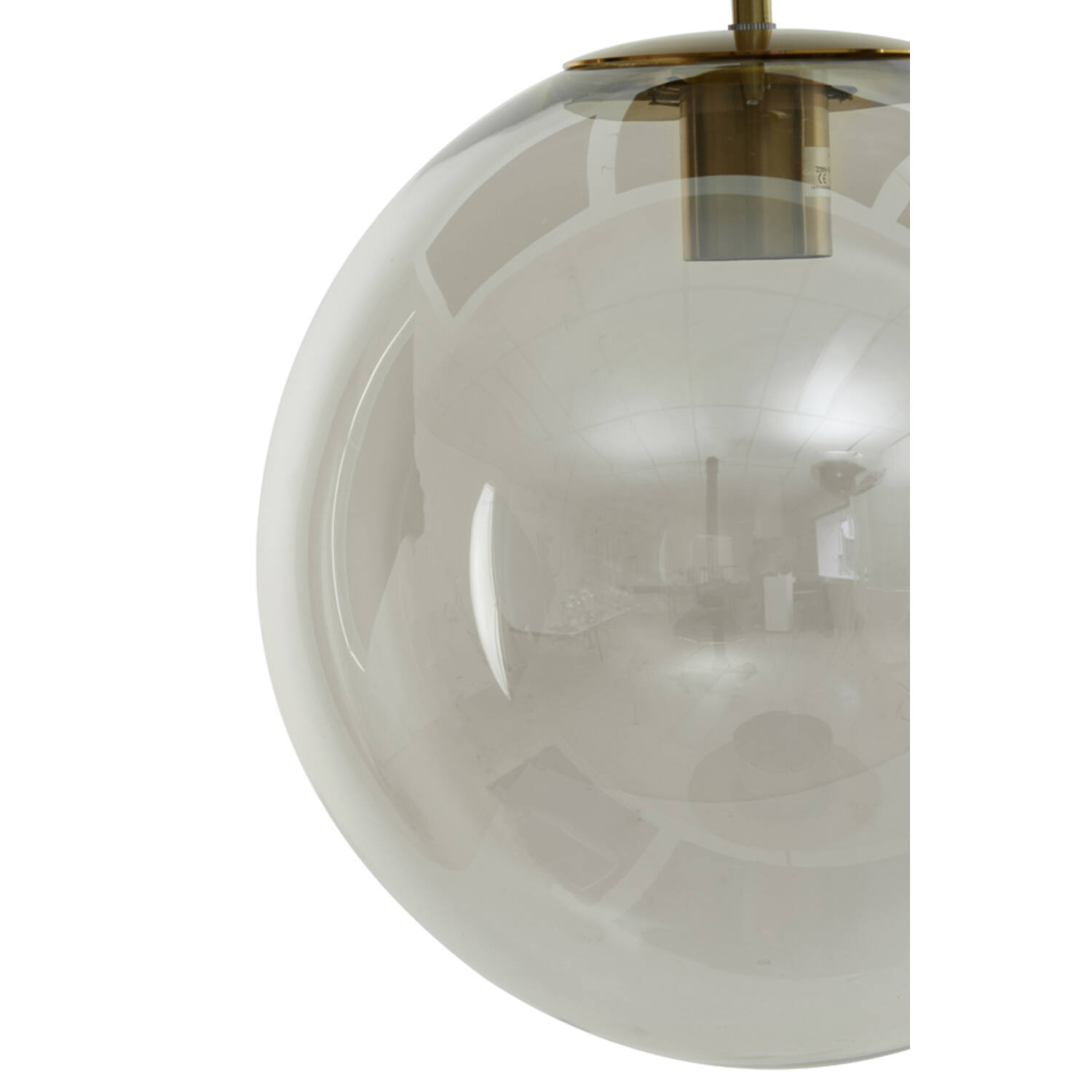 Hanging lamp Ø40 cm MEDINA antique bronze+glass clear