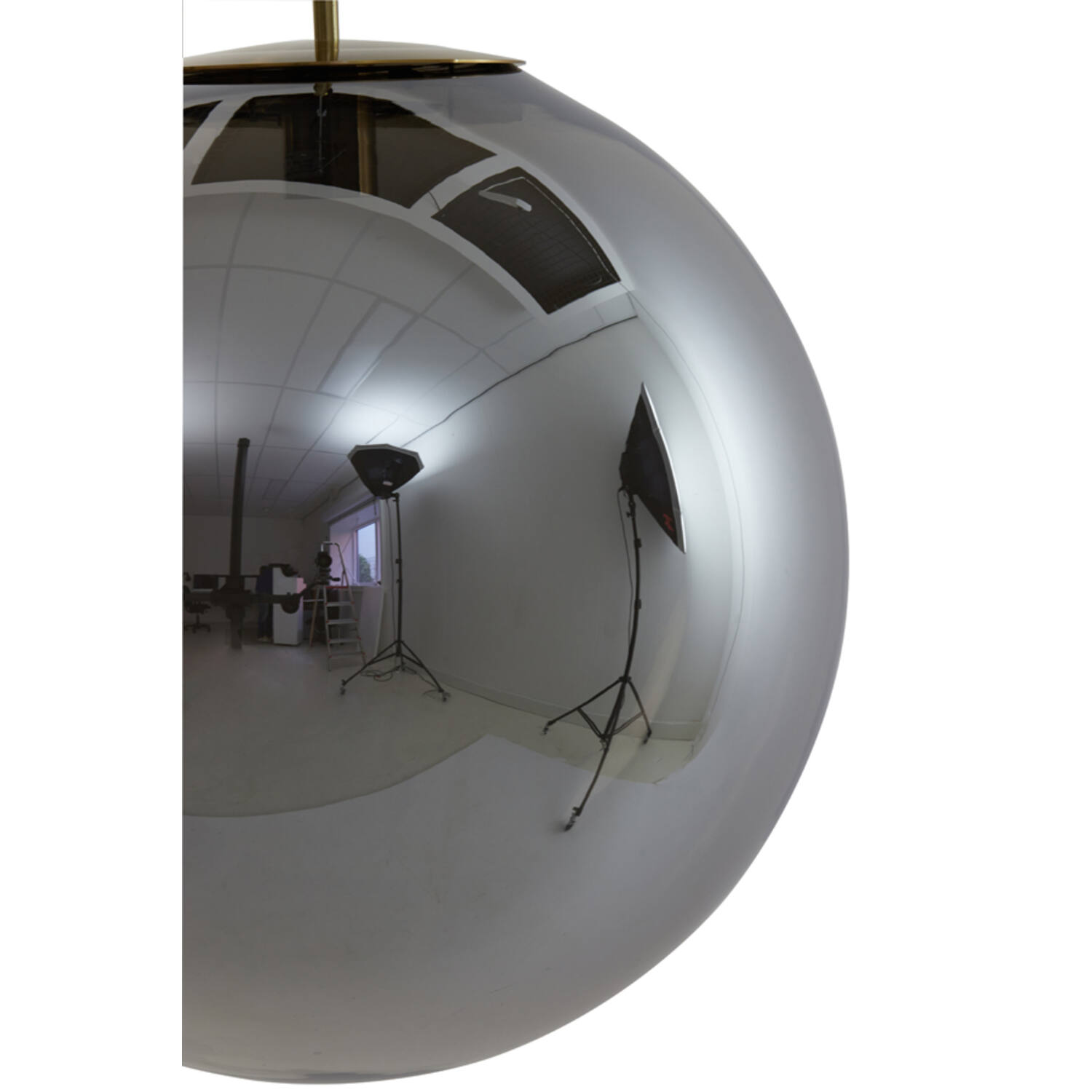 Hanging lamp Ø40 cm MEDINA antique bronze+smoked glass