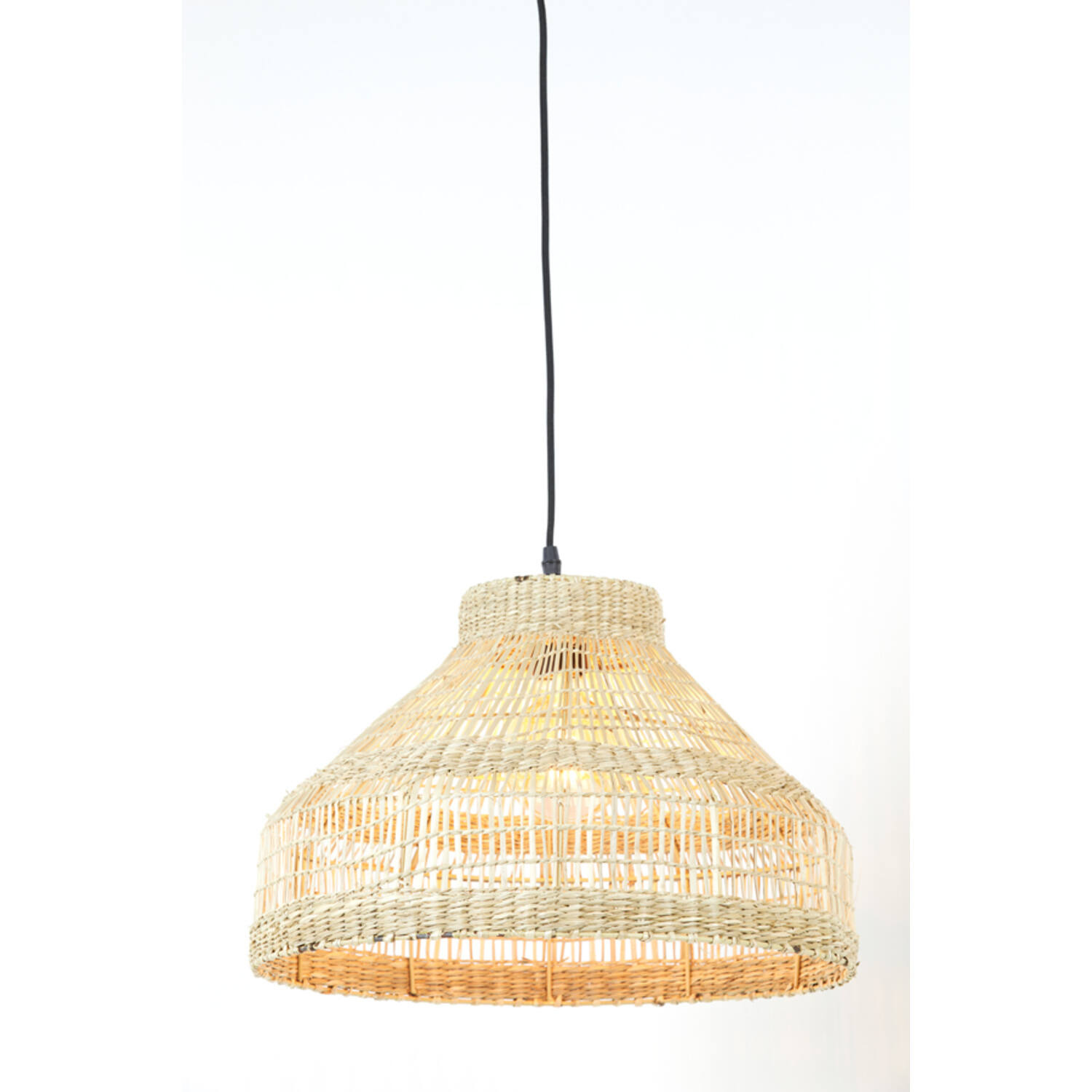Hanging lamp Ø45x30 cm LATIKA seagrass natural