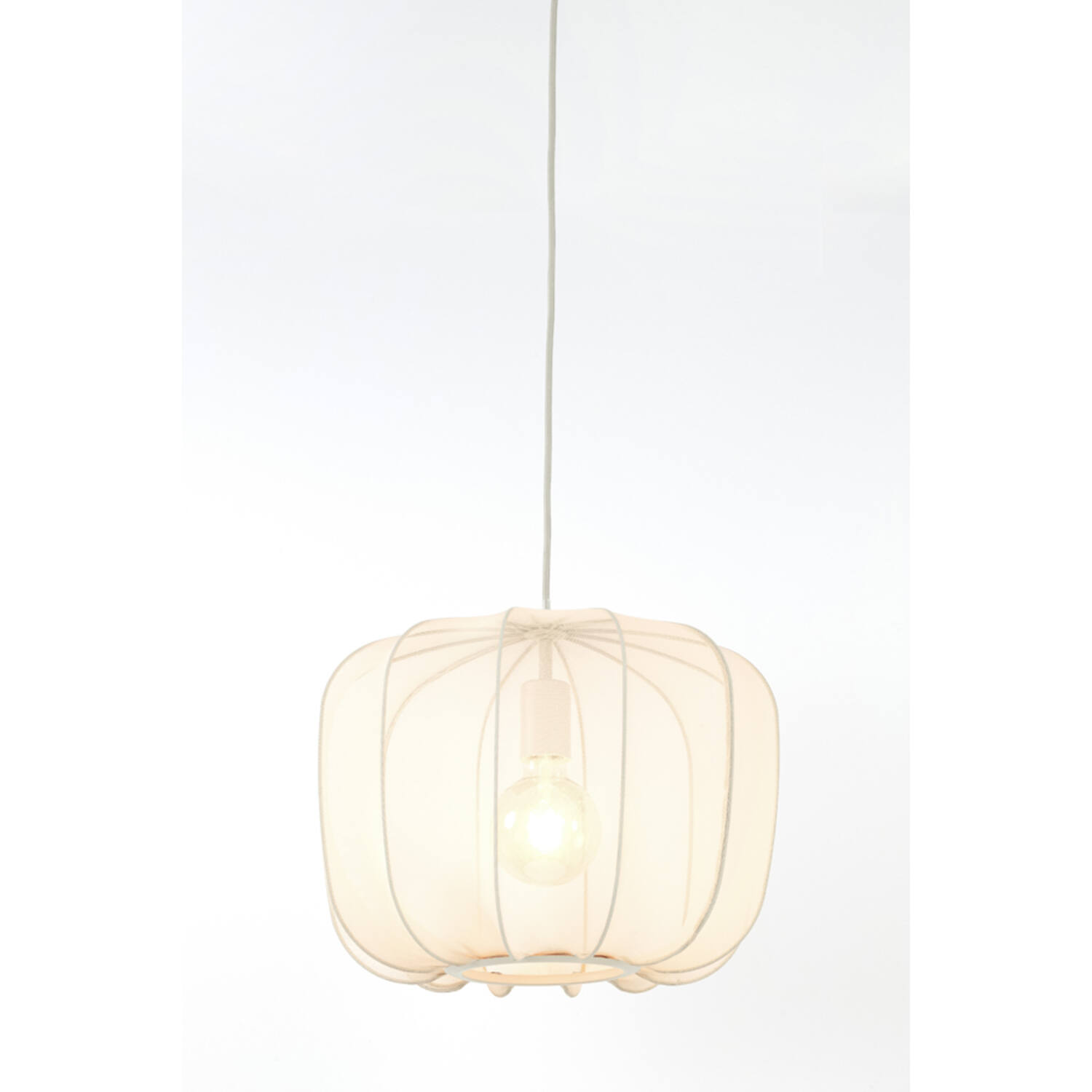 Hanglamp Ø40x30 cm PLUMERIA zand