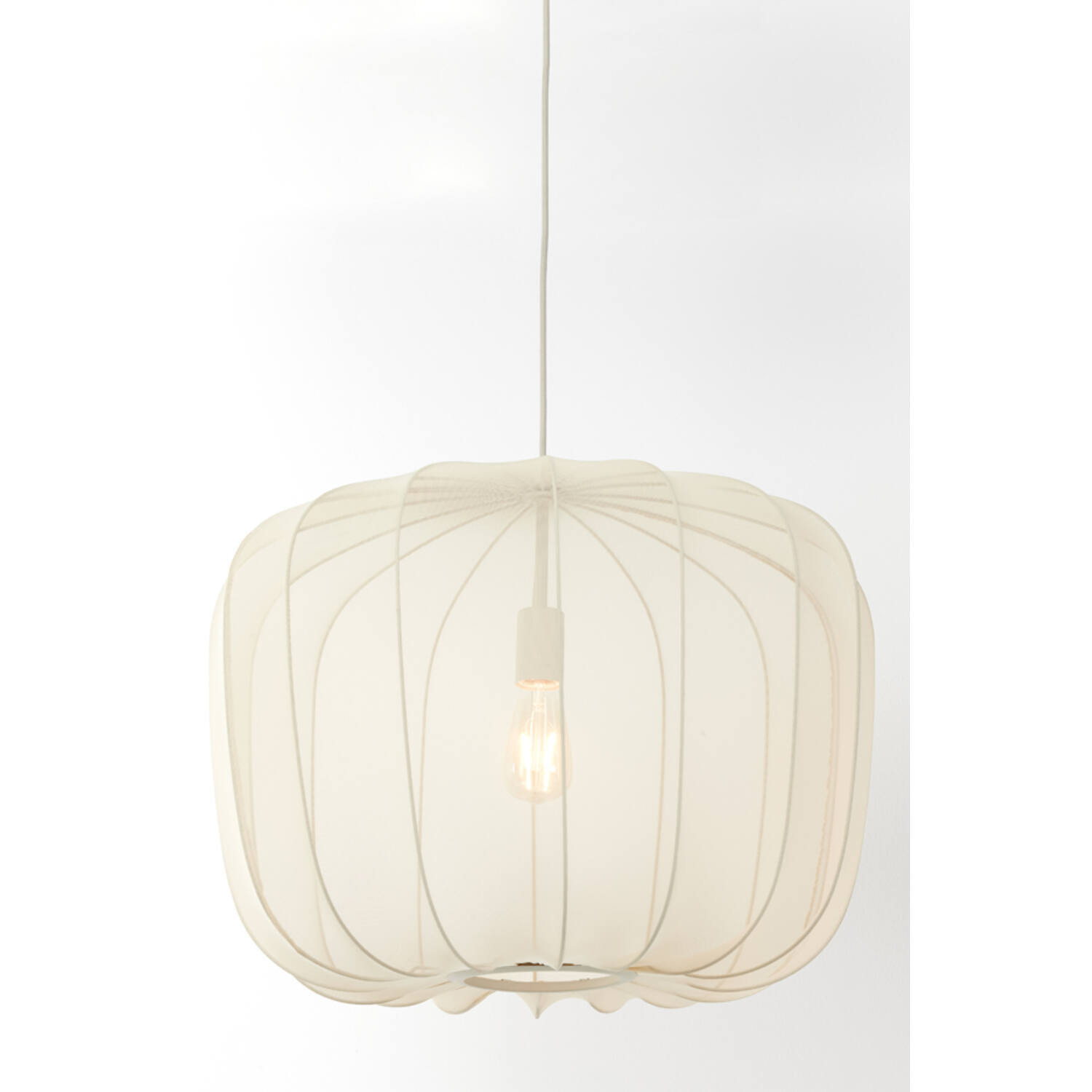 Hanging lamp Ø60x45 cm PLUMERIA sand