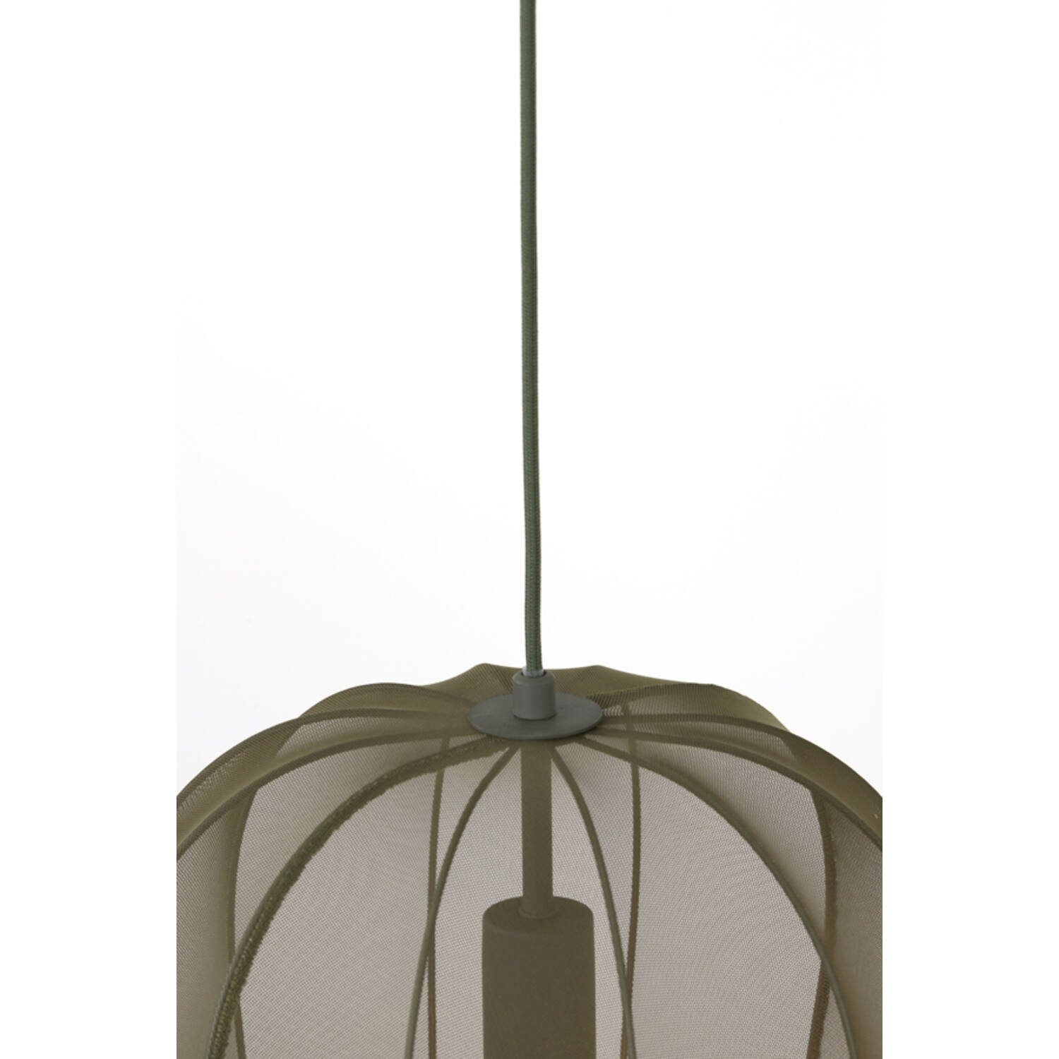 Hanging lamp Ø34x40 cm PLUMERIA dark green