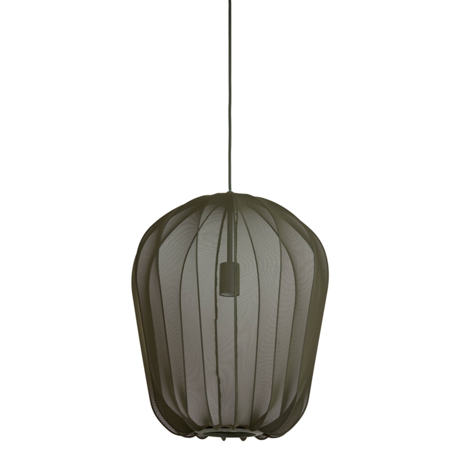 Hanging lamp Ø42x50 cm PLUMERIA dark green