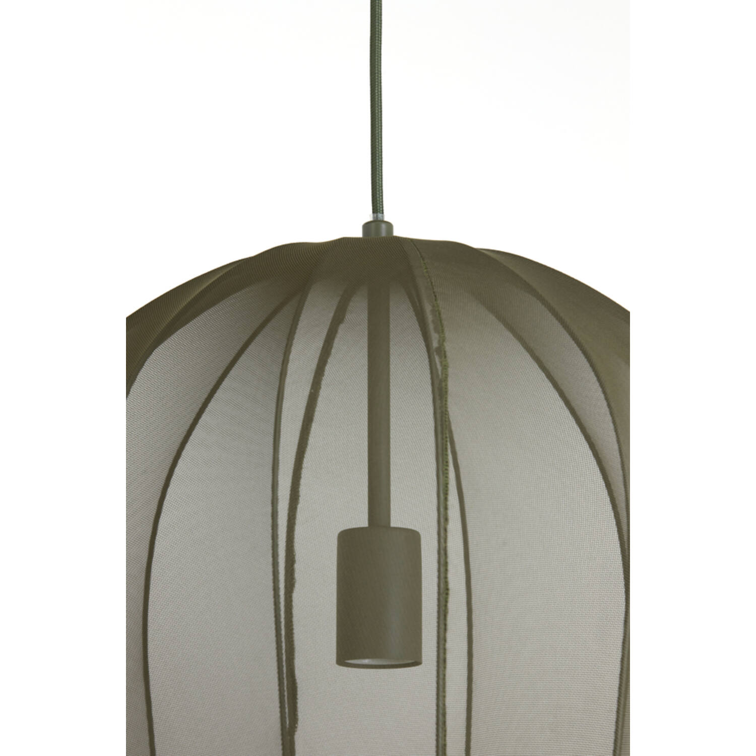 Hanging lamp Ø42x50 cm PLUMERIA dark green