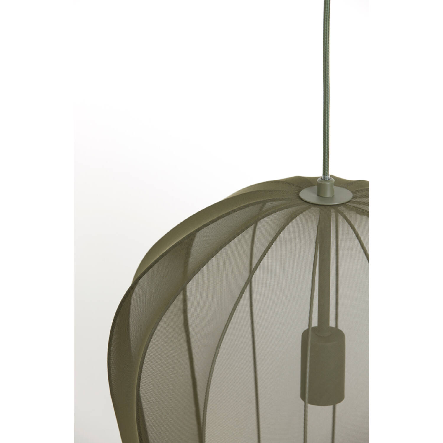 Hanging lamp Ø42x50 cm PLUMERIA dark green