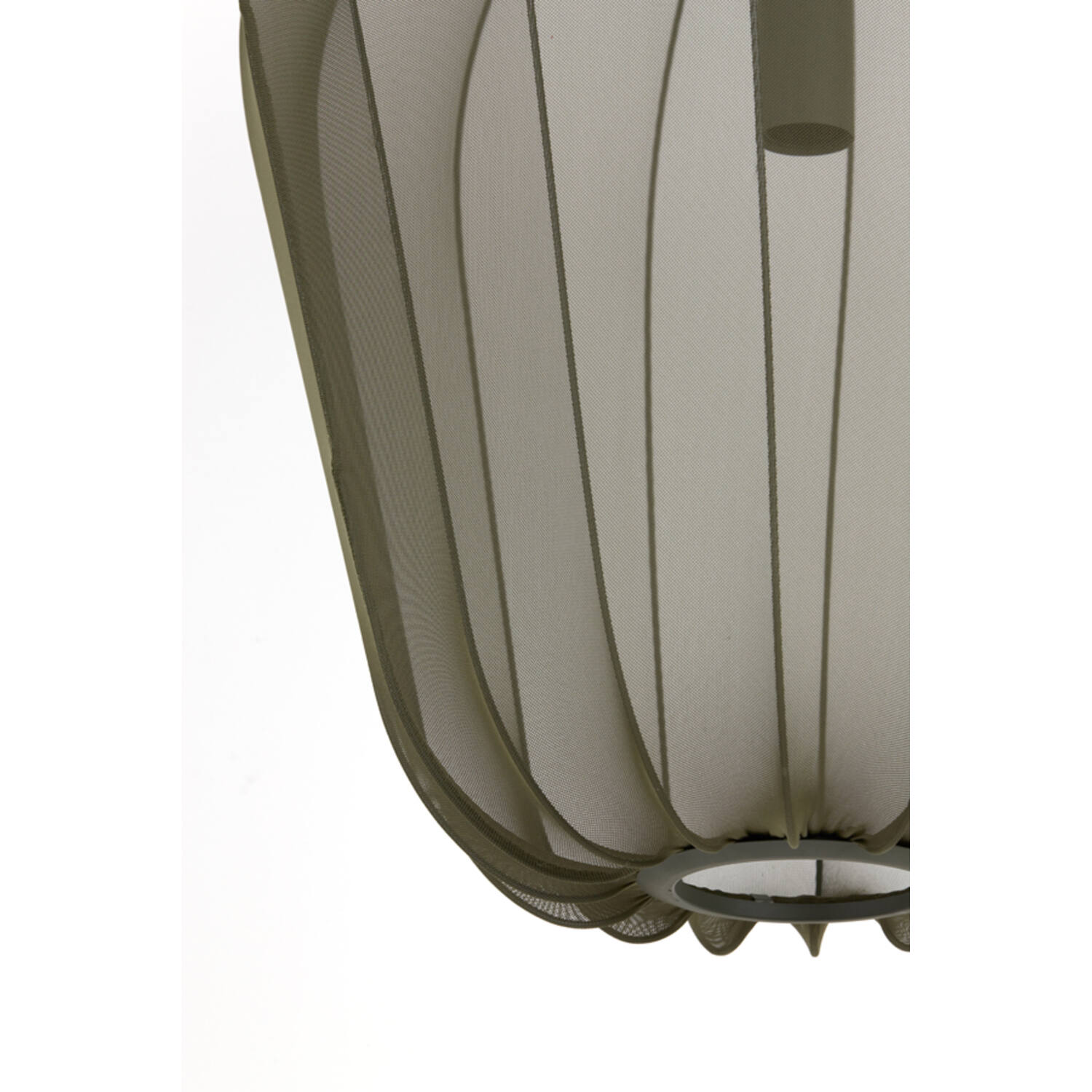 Hanging lamp Ø50x60 cm PLUMERIA dark green
