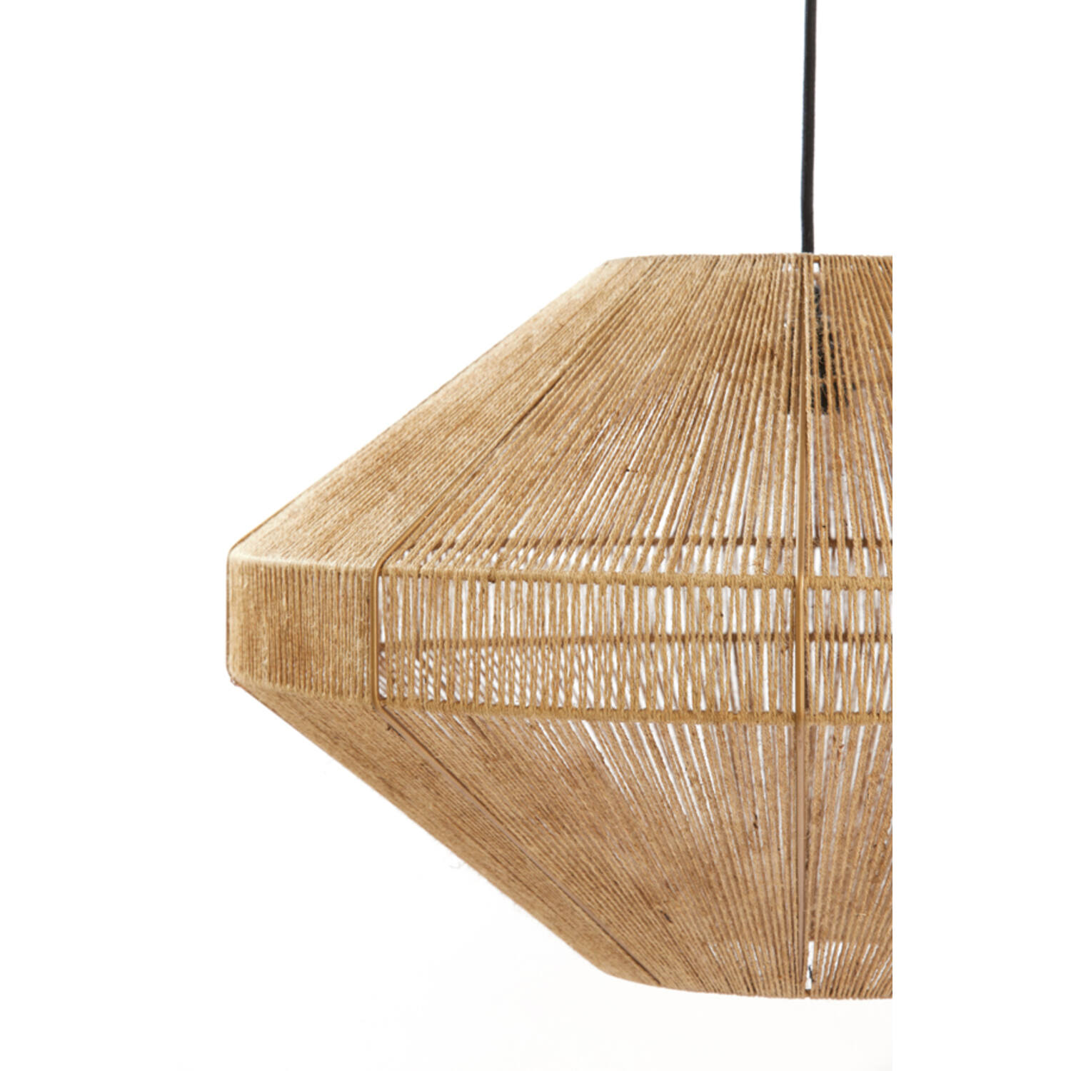 Hanglamp Ø60x37 cm MALLOW jute naturel