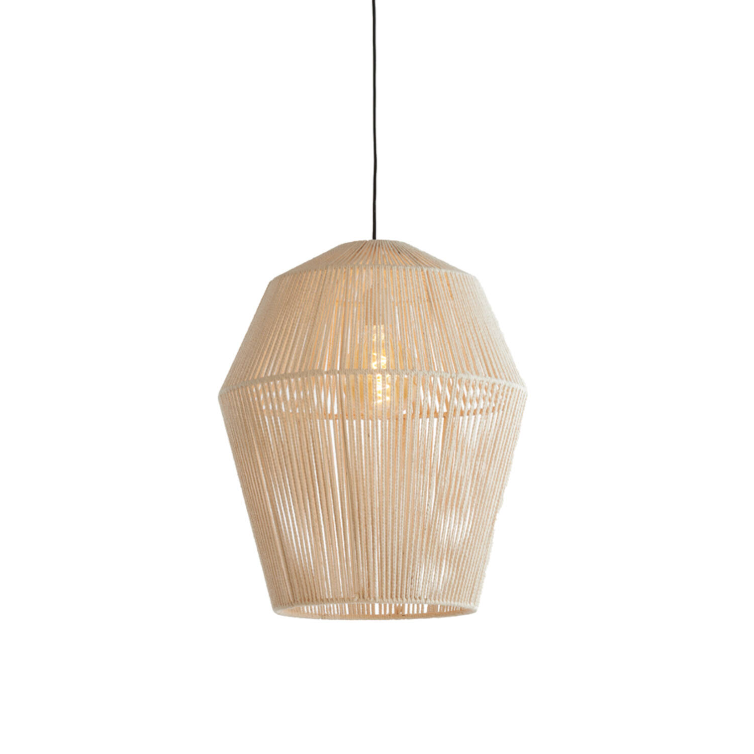 Hanging lamp Ø45x56 cm DEYA cream