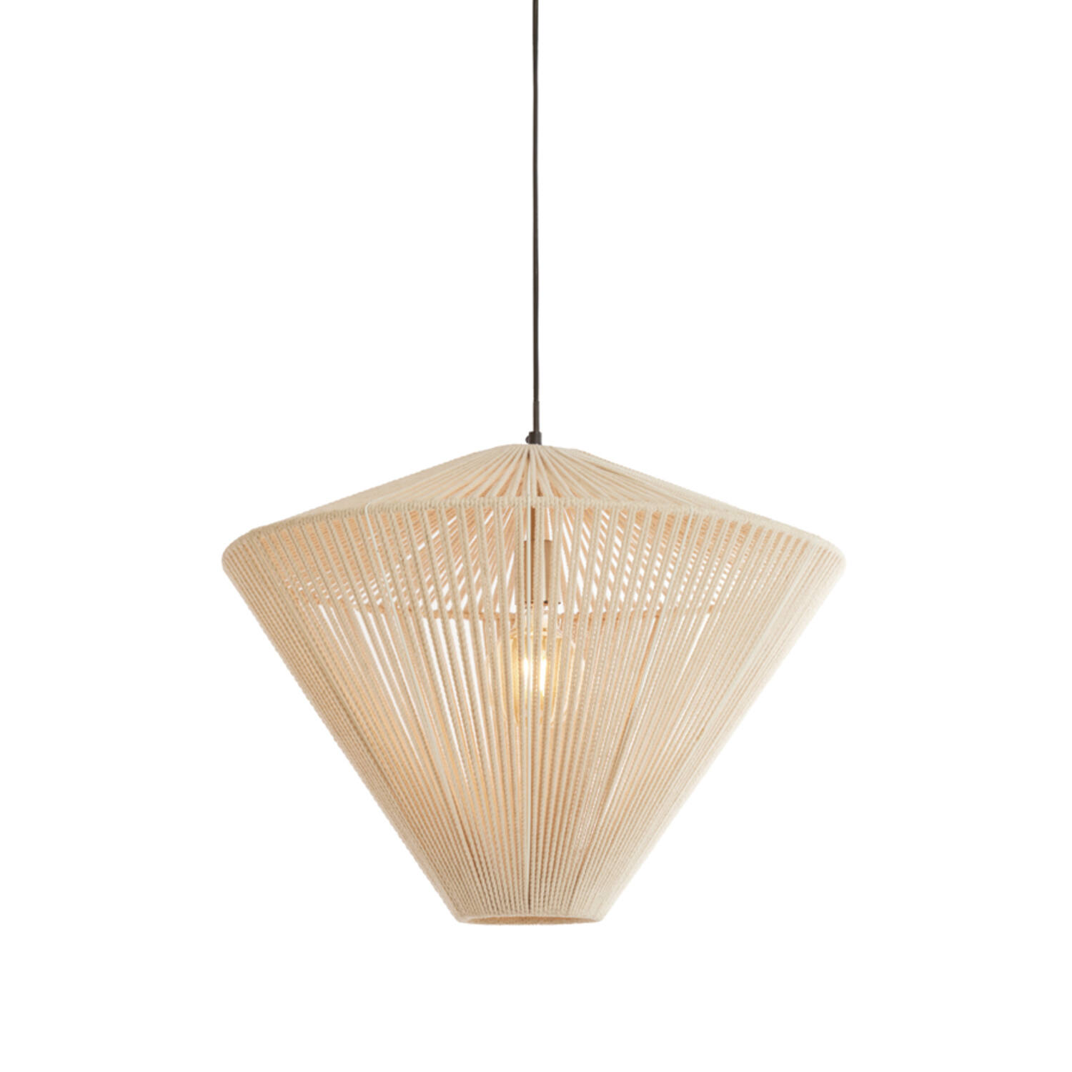 Hanging lamp Ø56x43 cm FELIDA cream