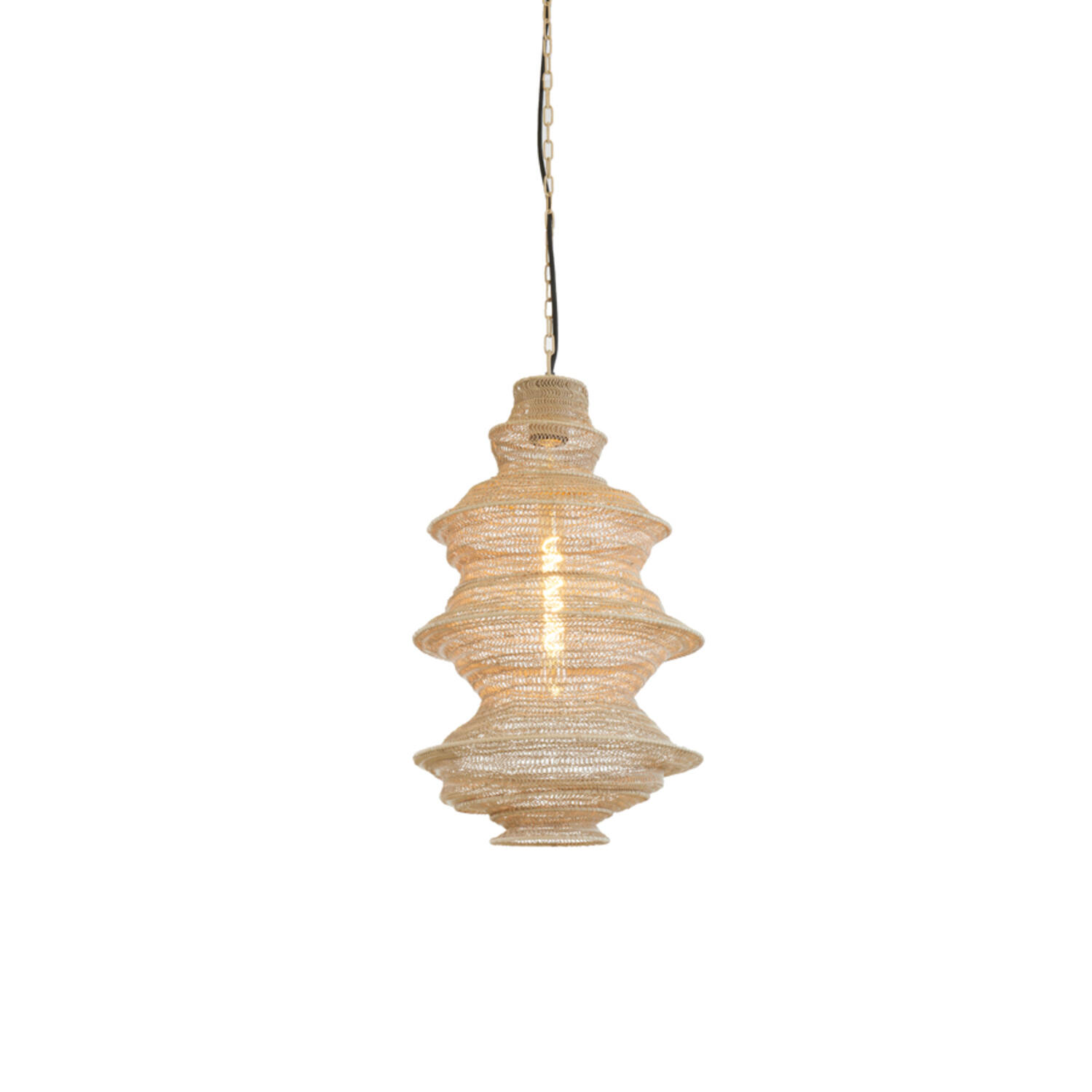 Hanging lamp Ø31x55 cm NAKISHA sand