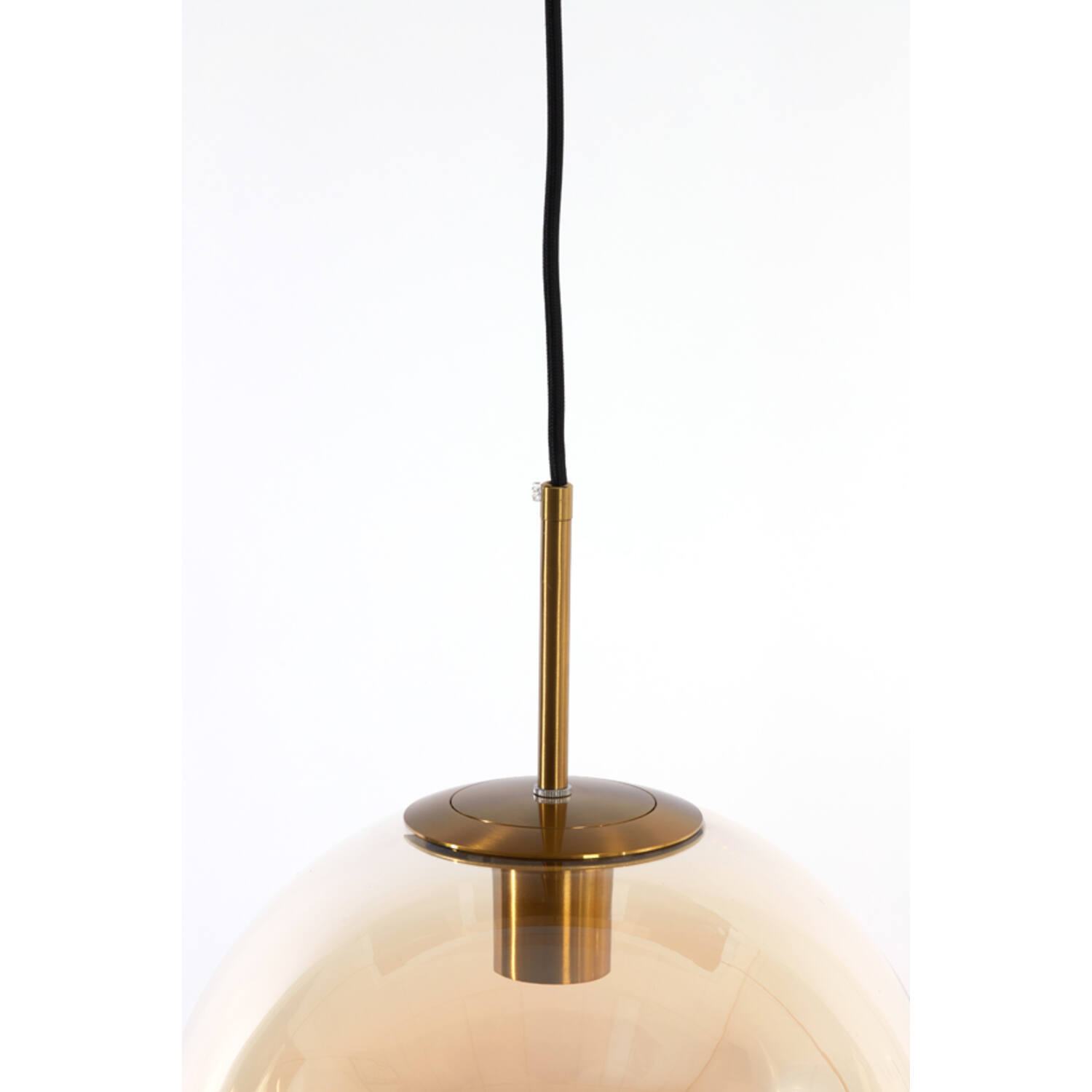 Hanging lamp 3L 120x30x30 cm MEDINA glass amber+gold